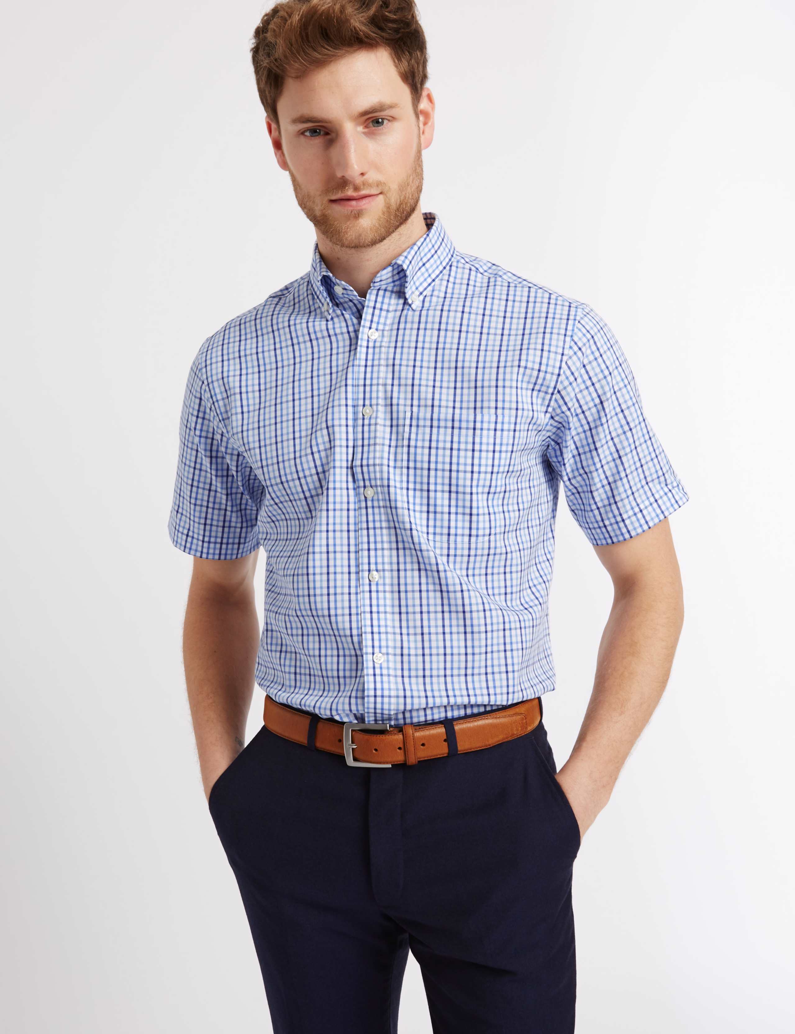 Pure Cotton Easy to Iron Regular Fit Shirt 1 of 4