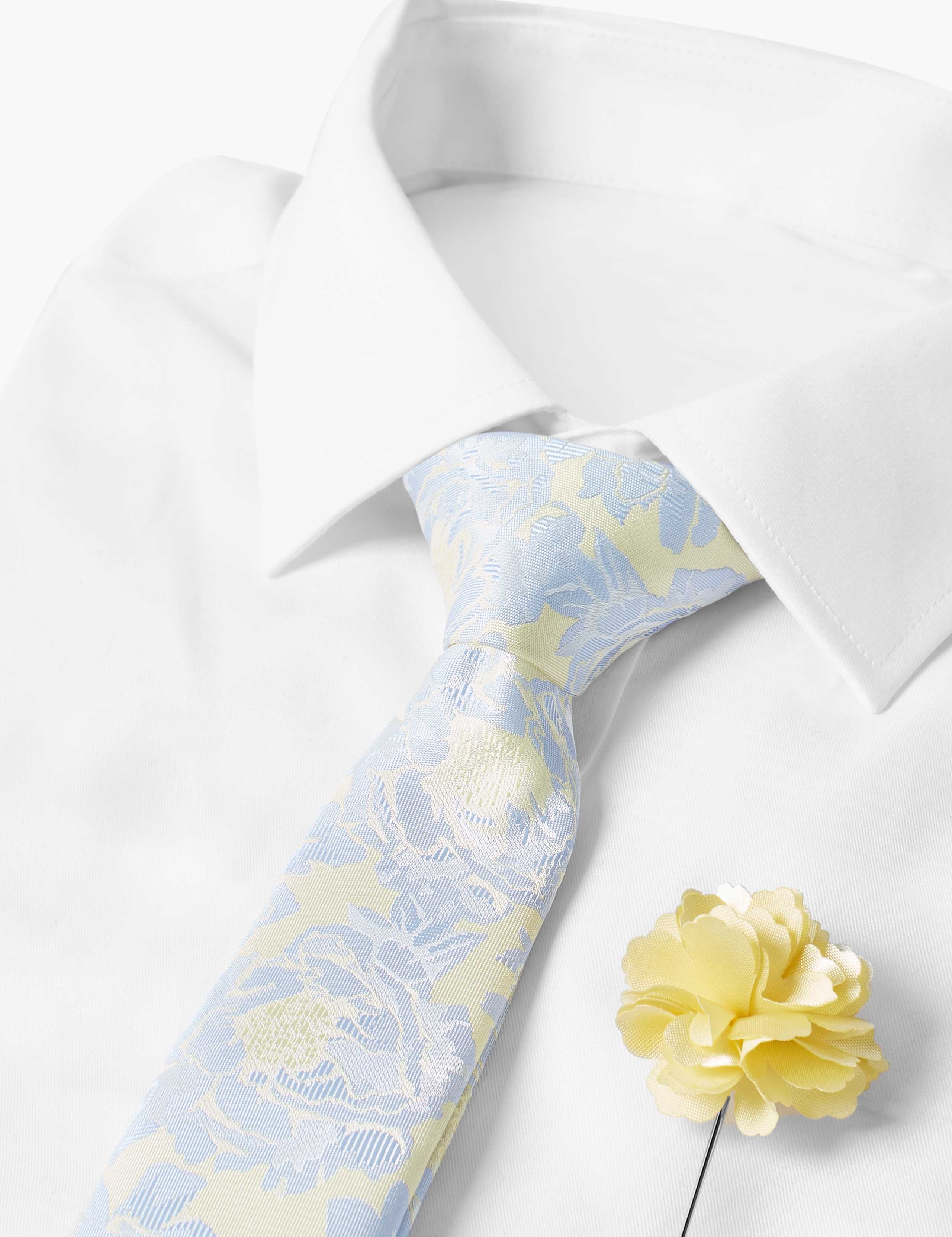 Floral Tie & Lapel Pin Set 2 of 4