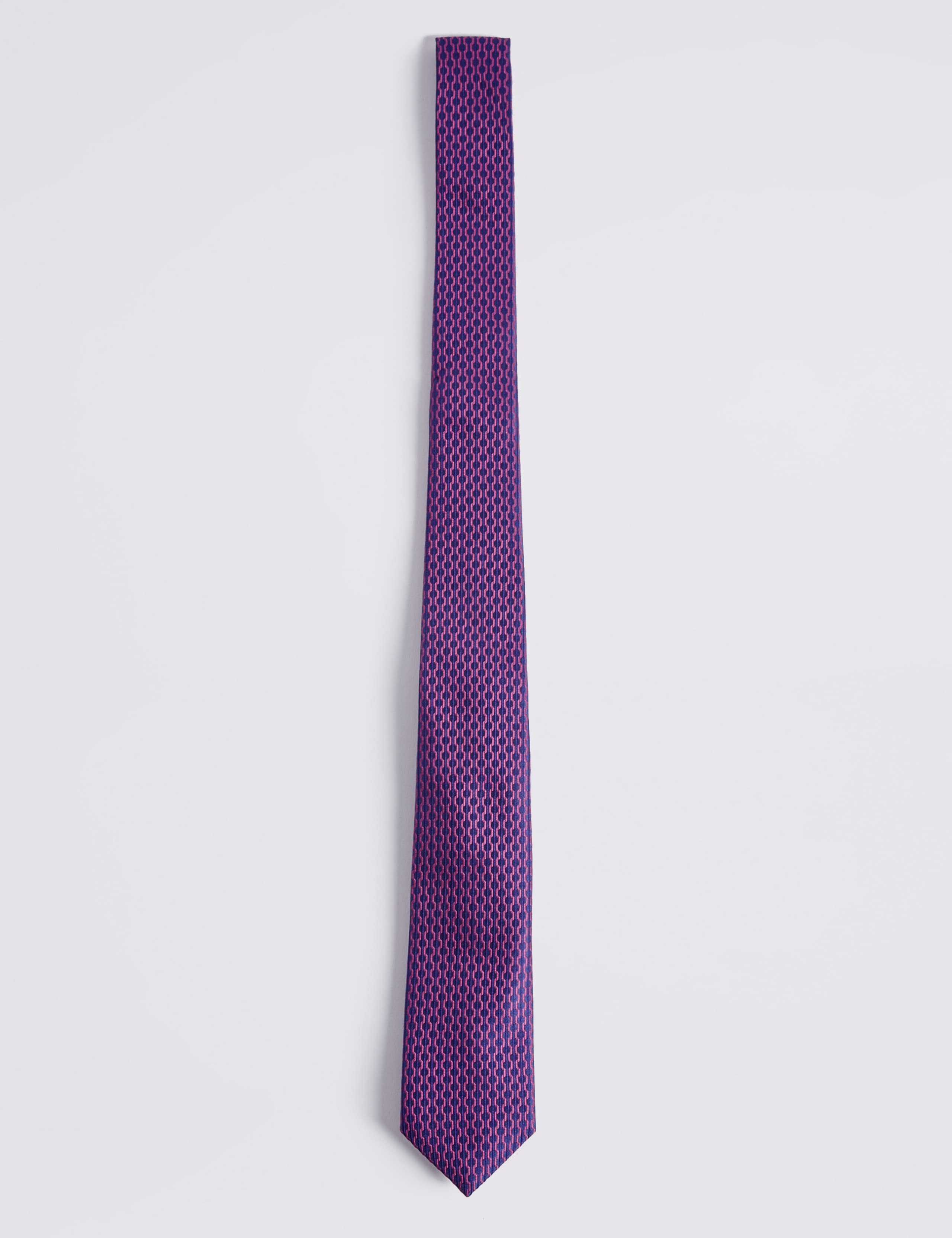 Pure Silk Geometric Tie 1 of 3