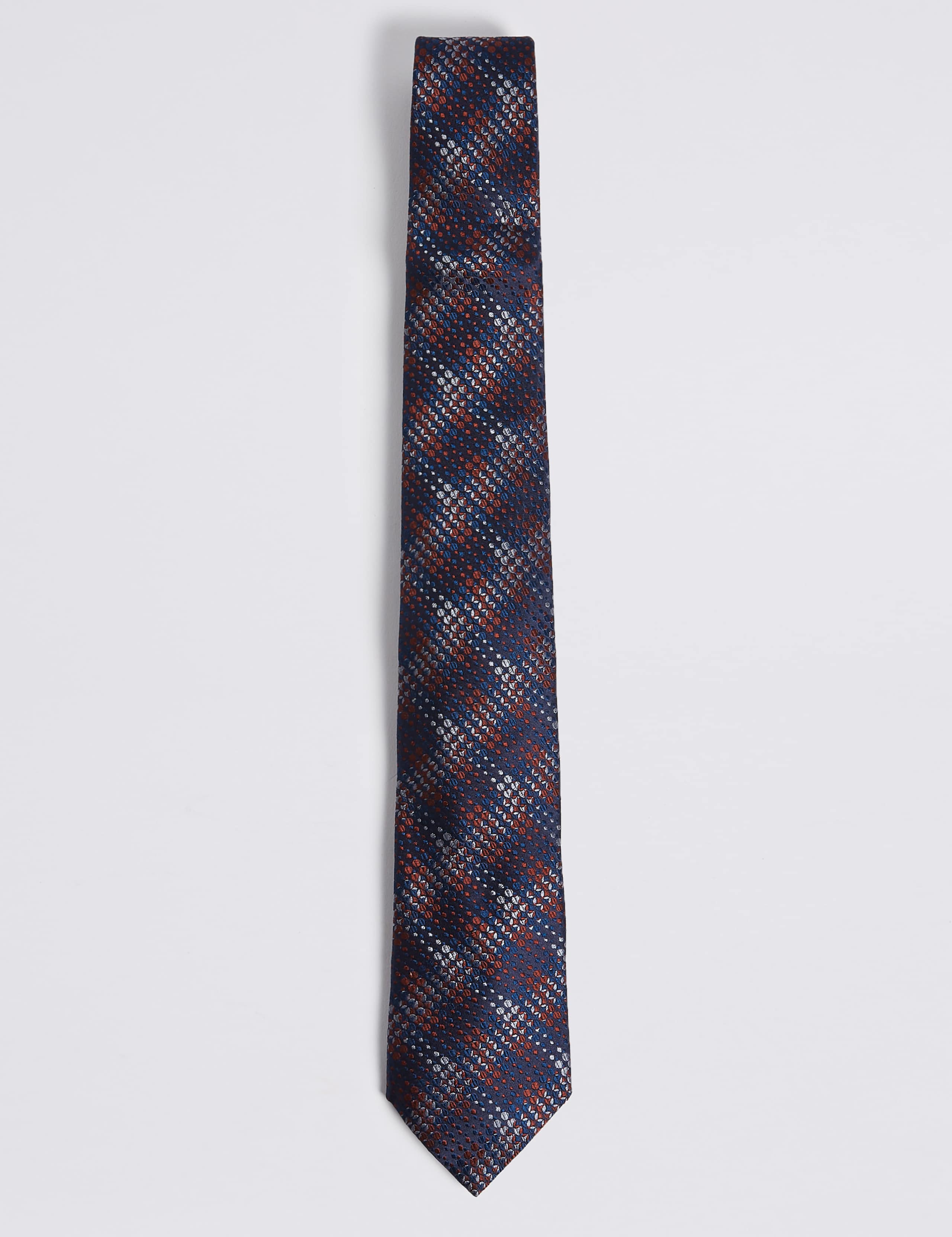 Pure Silk Checked Tie 1 of 3