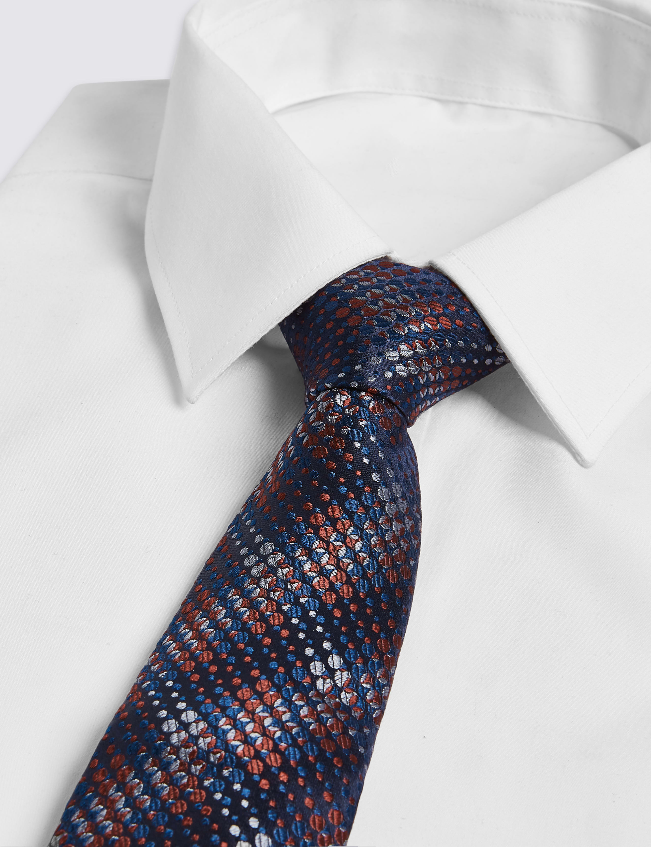 Pure Silk Checked Tie 2 of 3