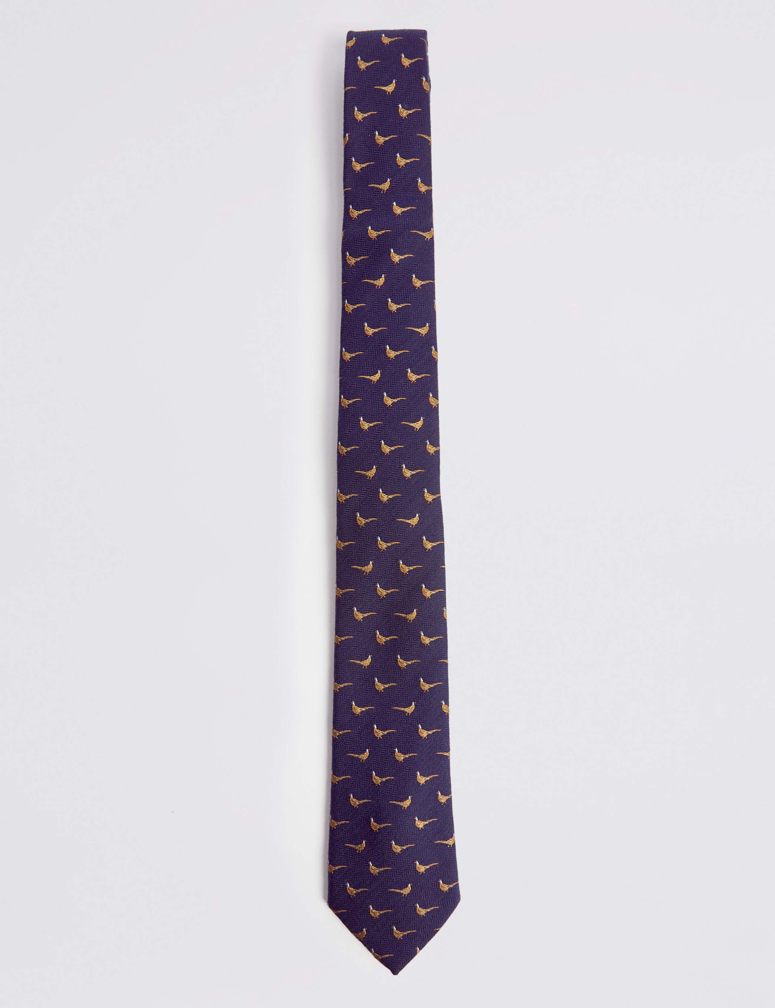 Wool Blend Pheasant Tie 1 of 3