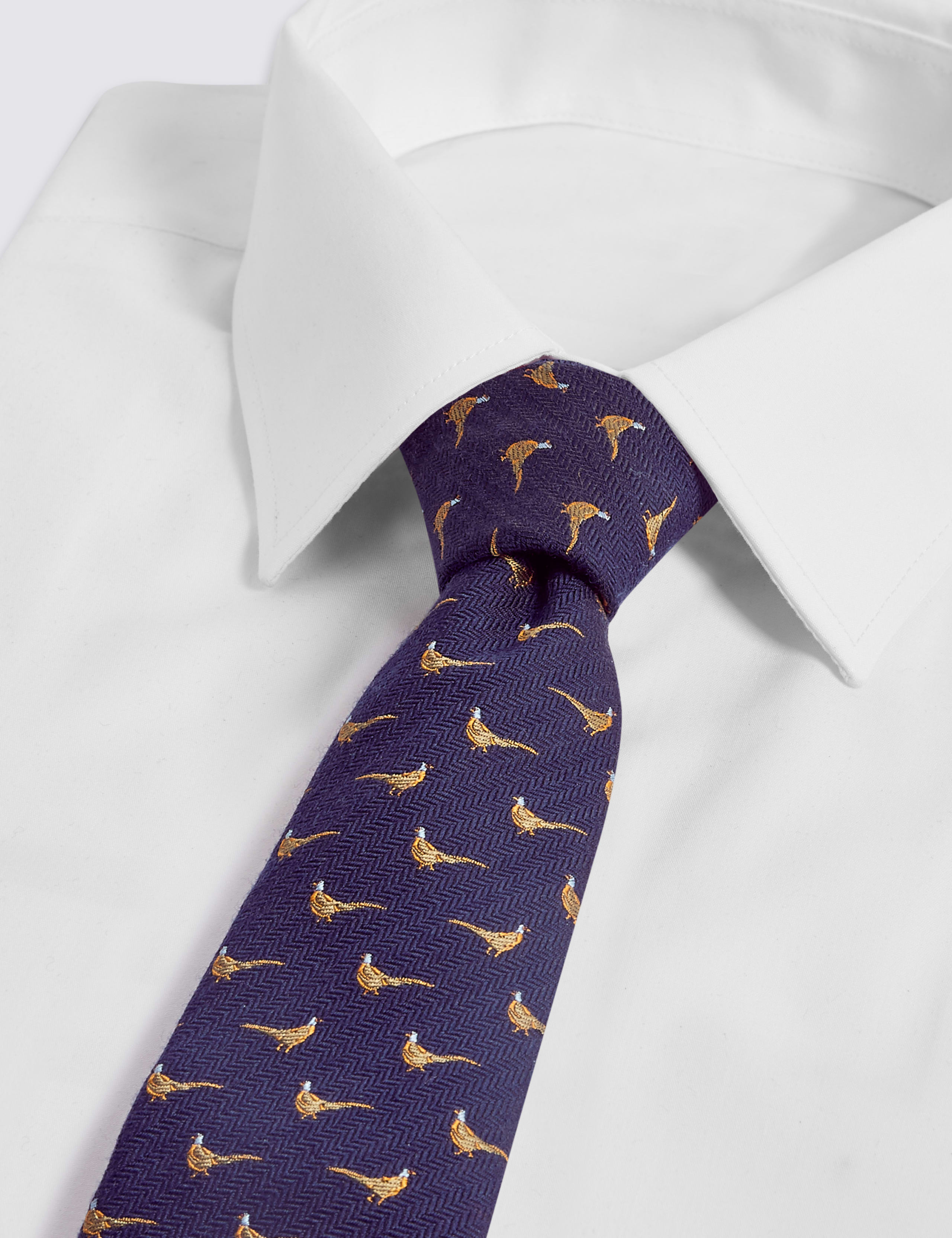 Wool Blend Pheasant Tie 2 of 3