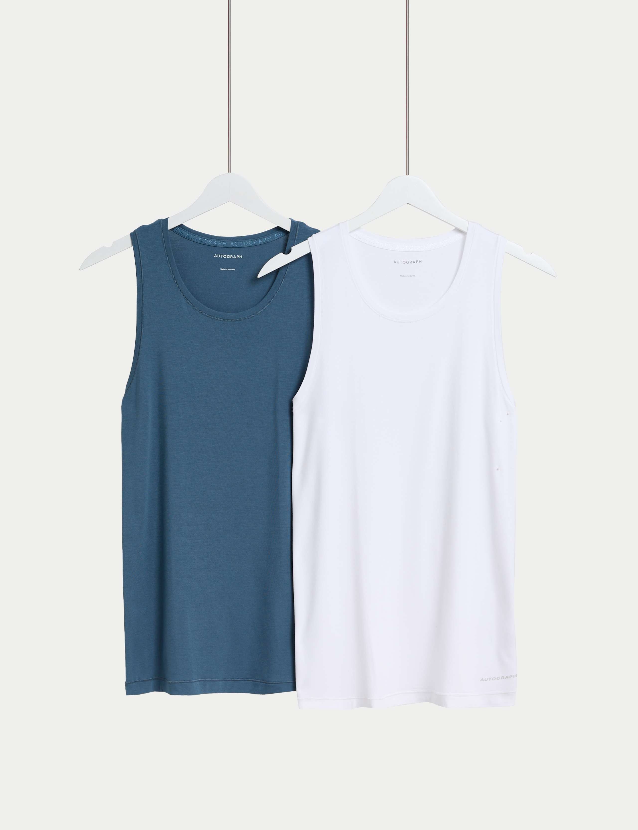 2pk Modal Rich 360 Flex Sleeveless Vest 2 of 7