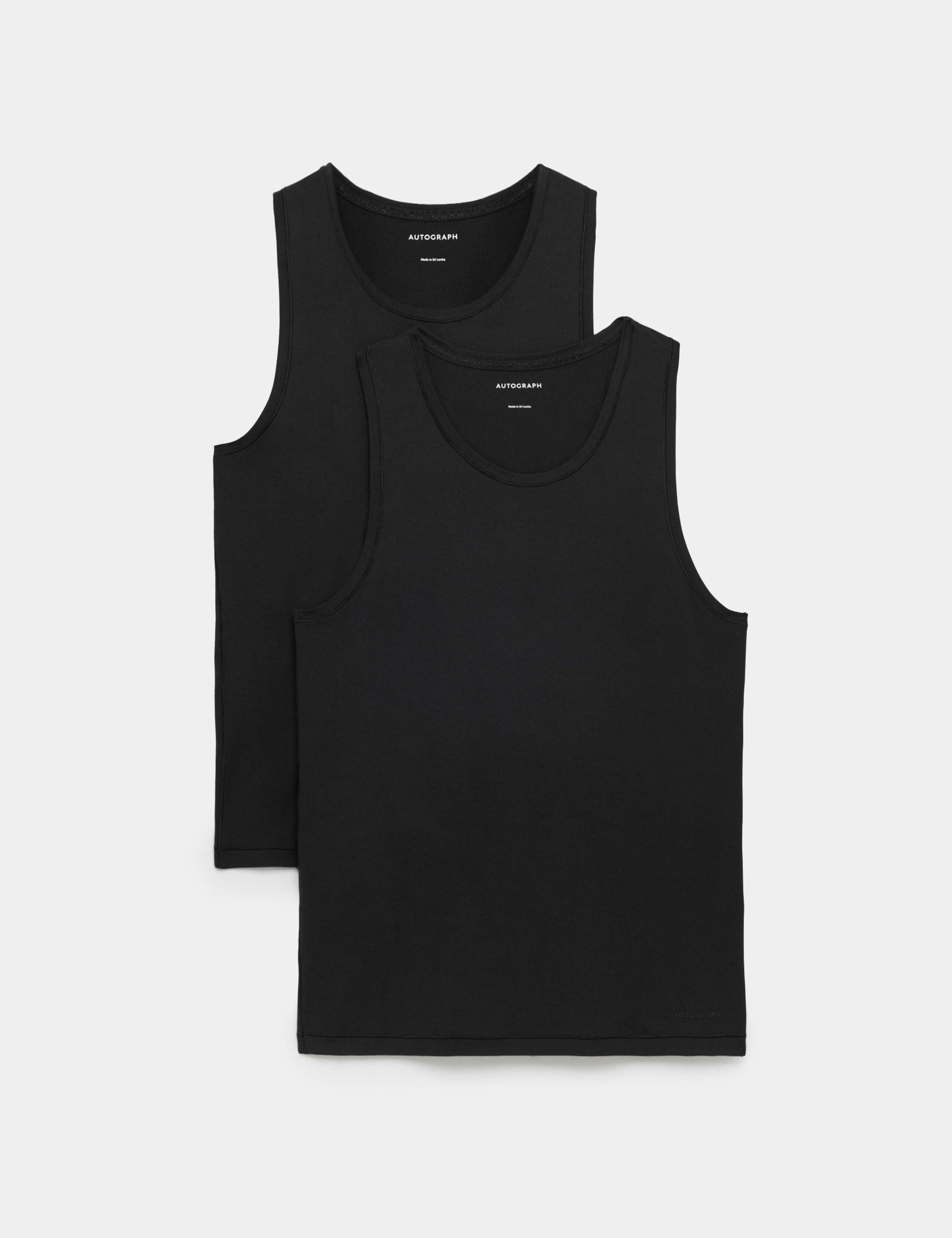 2 Pack Modal Rich 360 Flex Sleeveless Vest 1 of 2
