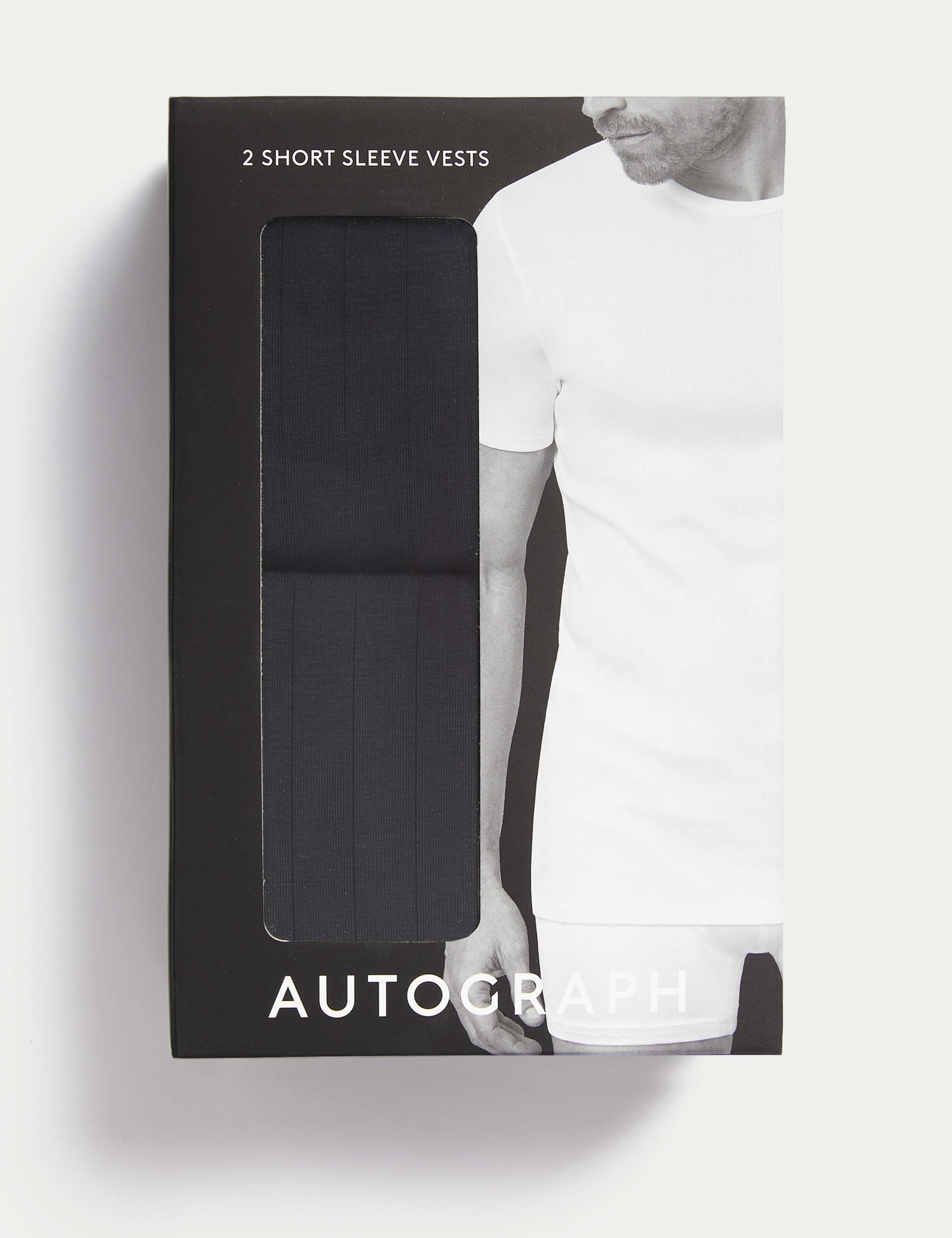 2 Pack Supima® Cotton Drop Needle Vest Box 1 of 4