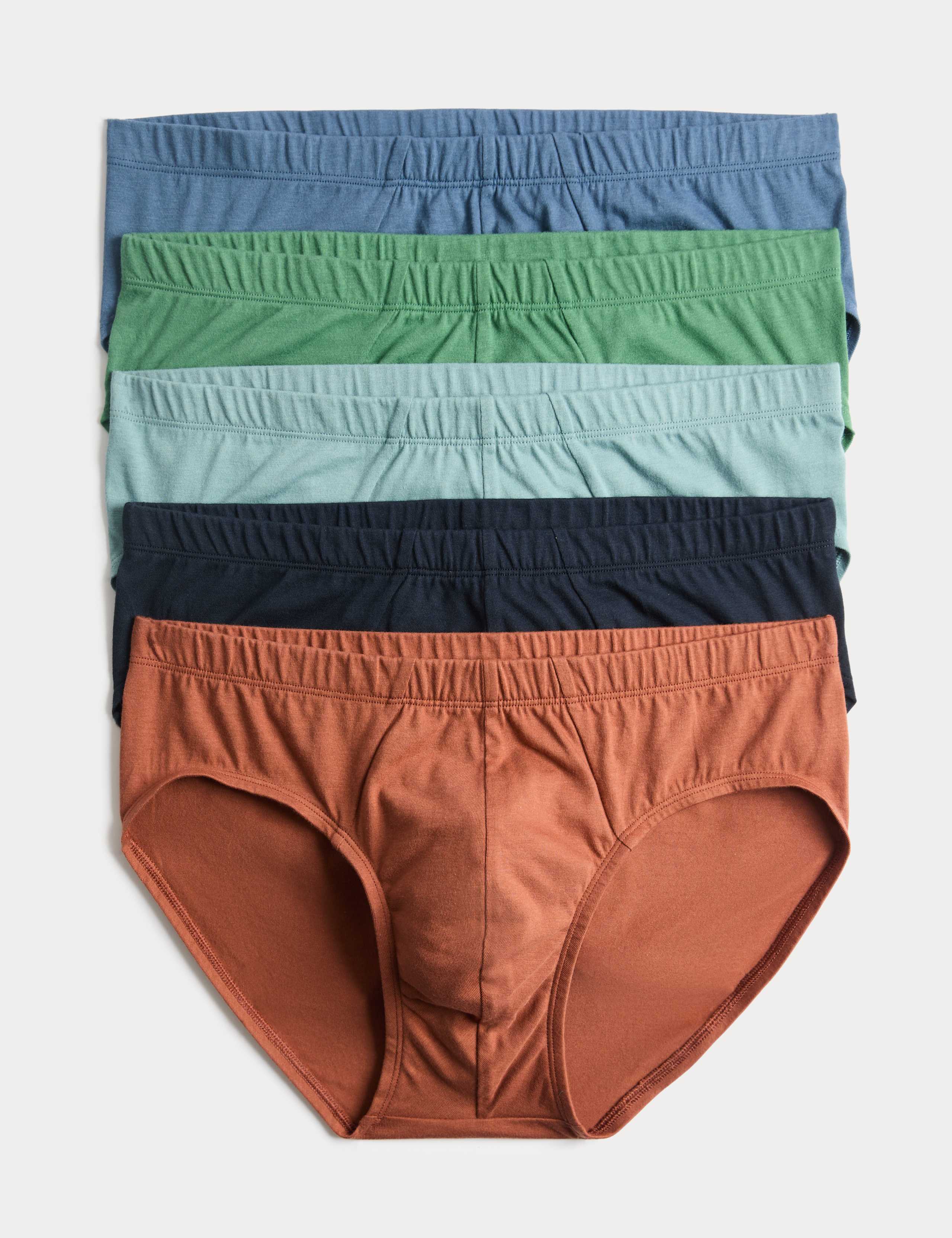 5 Pack Pure Cotton Cool & Fresh™ Briefs 1 of 2