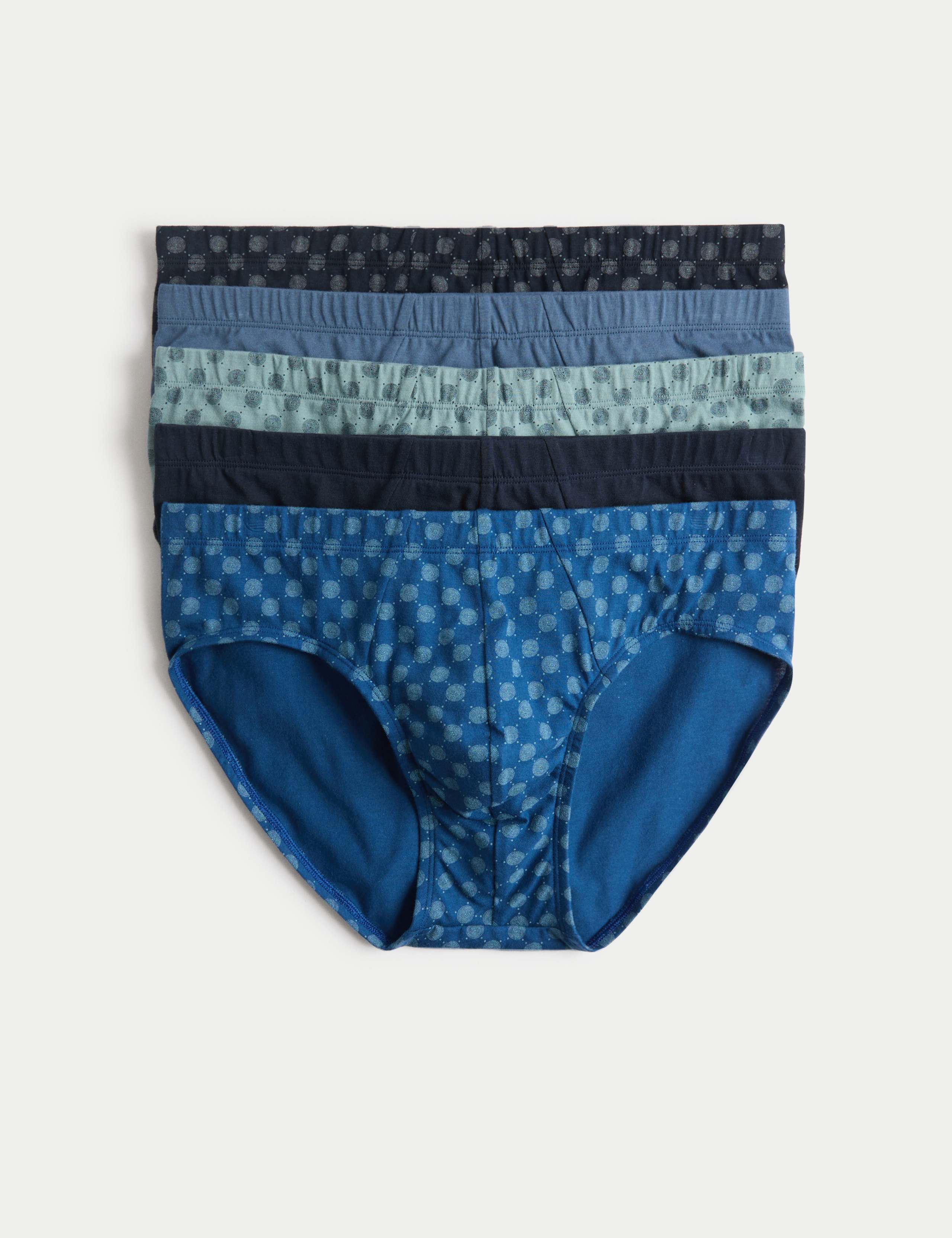 5 Pack Pure Cotton Cool & Fresh™ Briefs 1 of 2