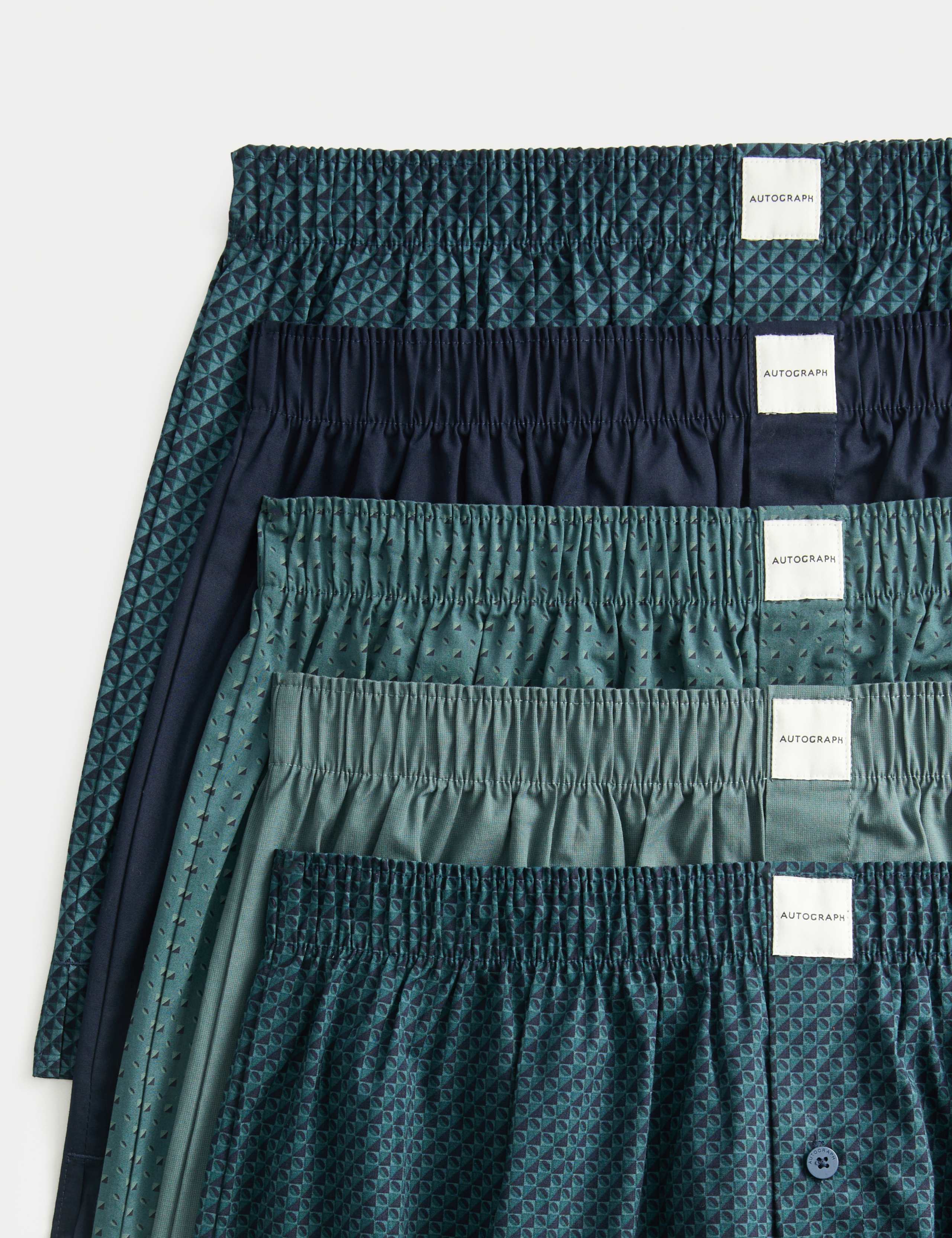 5 Pack Supima® Cotton Rich Woven Boxers 2 of 2