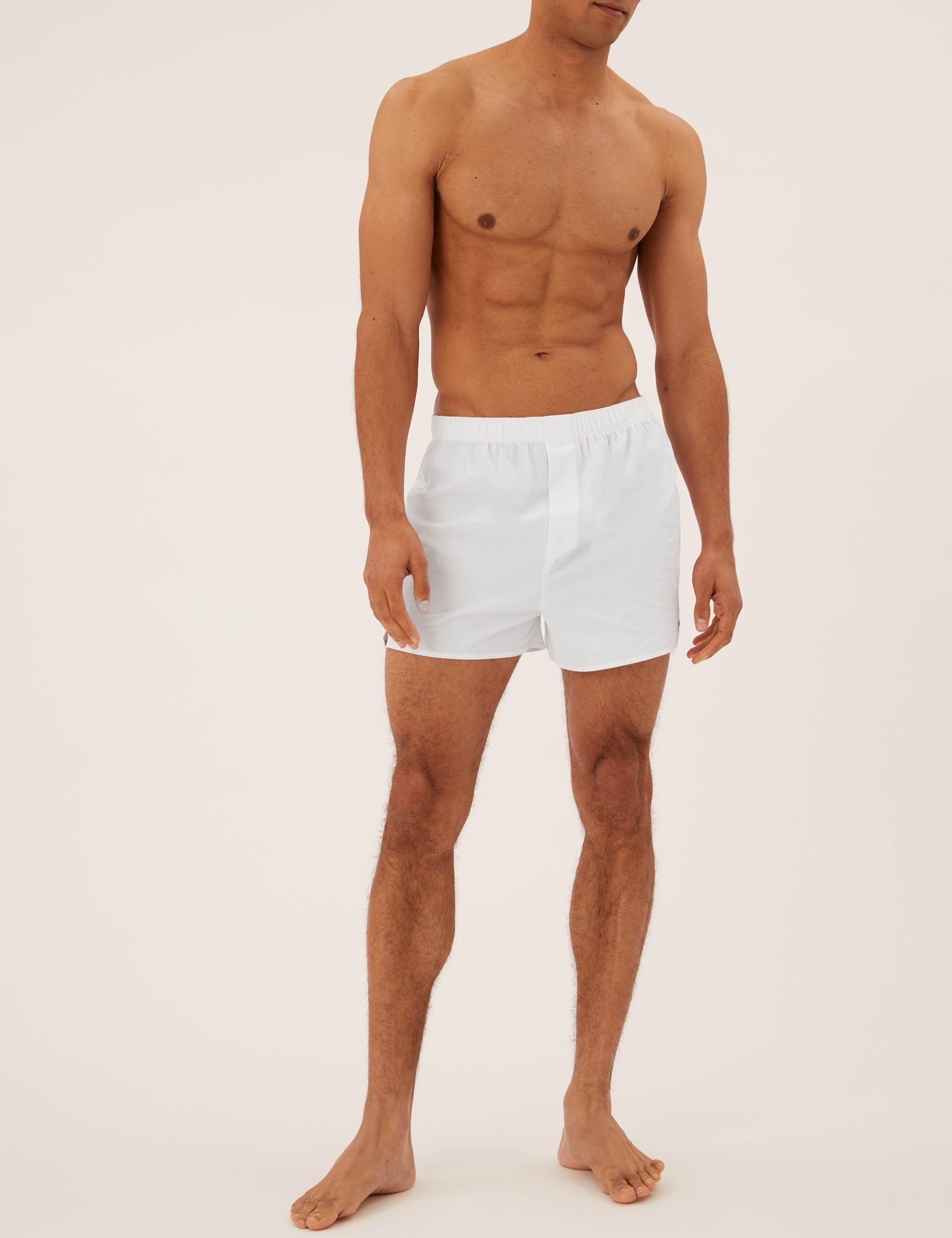 3 Pack Pure Cotton Woven Boxers 2 of 3