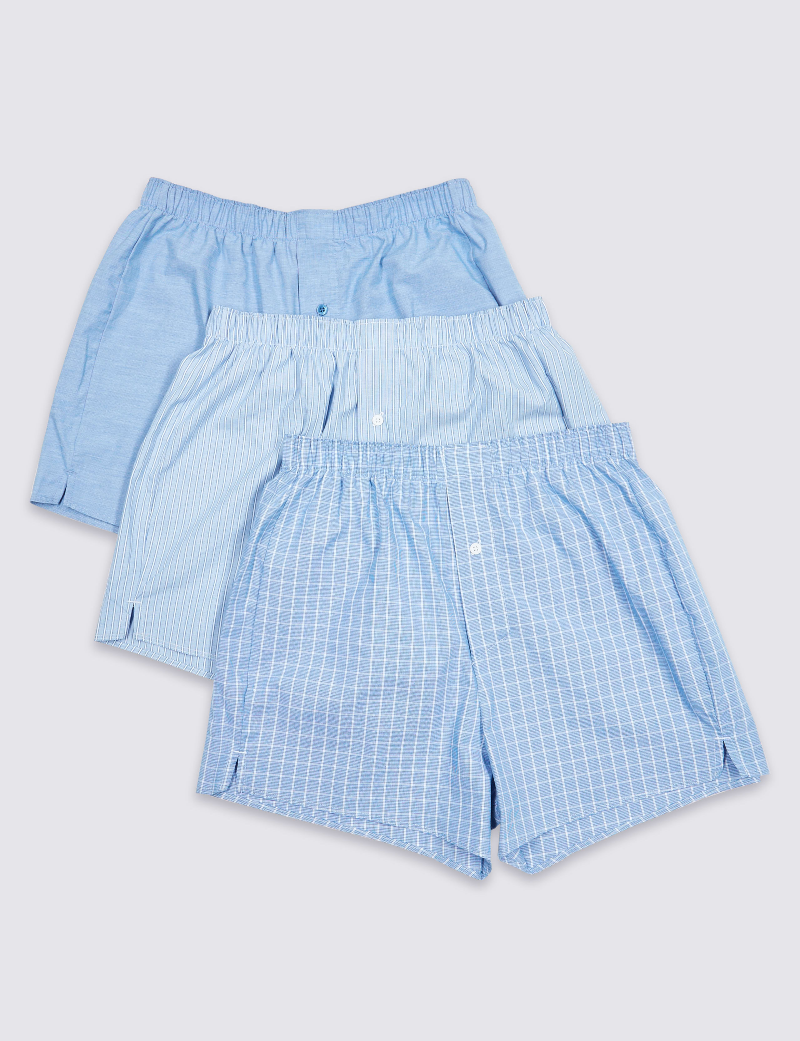 3 Packs Pure Cotton Boxers 2 of 3