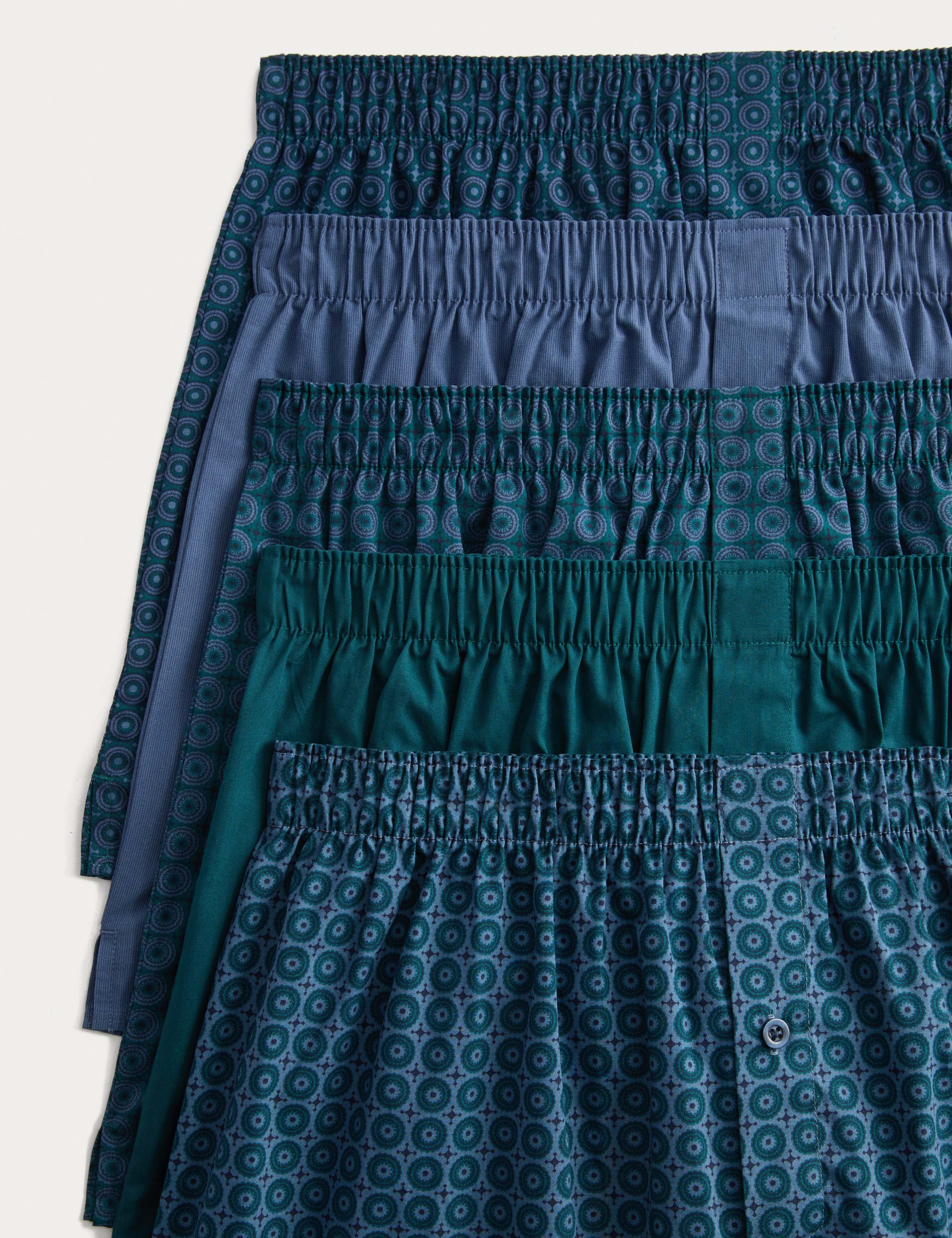 5pk Pure Cotton Mosaic Woven Boxers 2 of 2