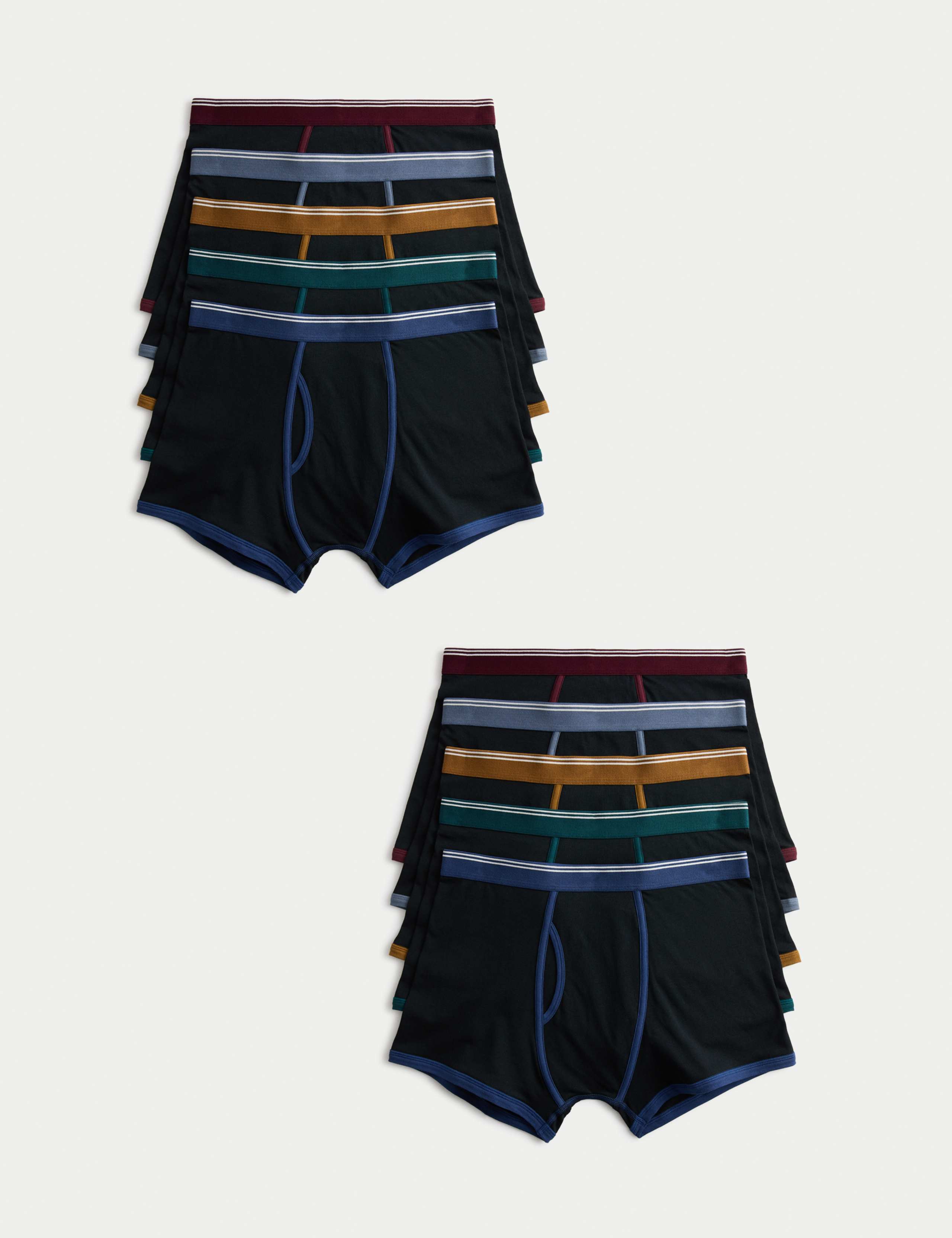 10 Pack Cotton Stretch Cool & Fresh™ Trunks 1 of 2