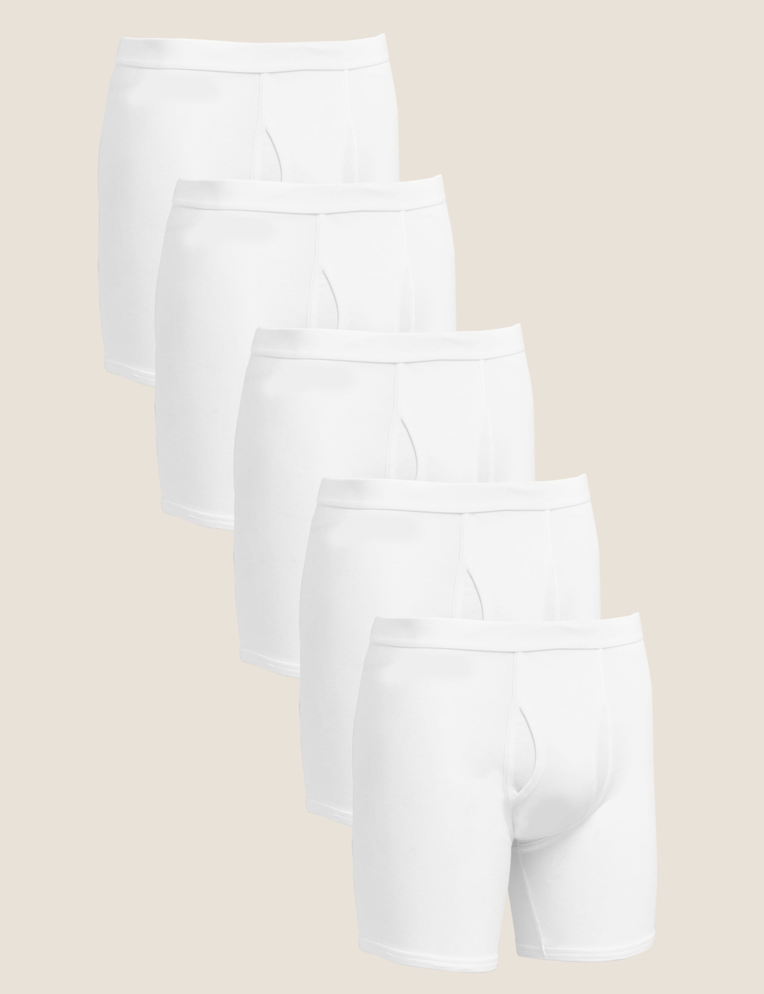 3 Pack Longer Length Cotton Cool & Fresh™ Trunks 1 of 3