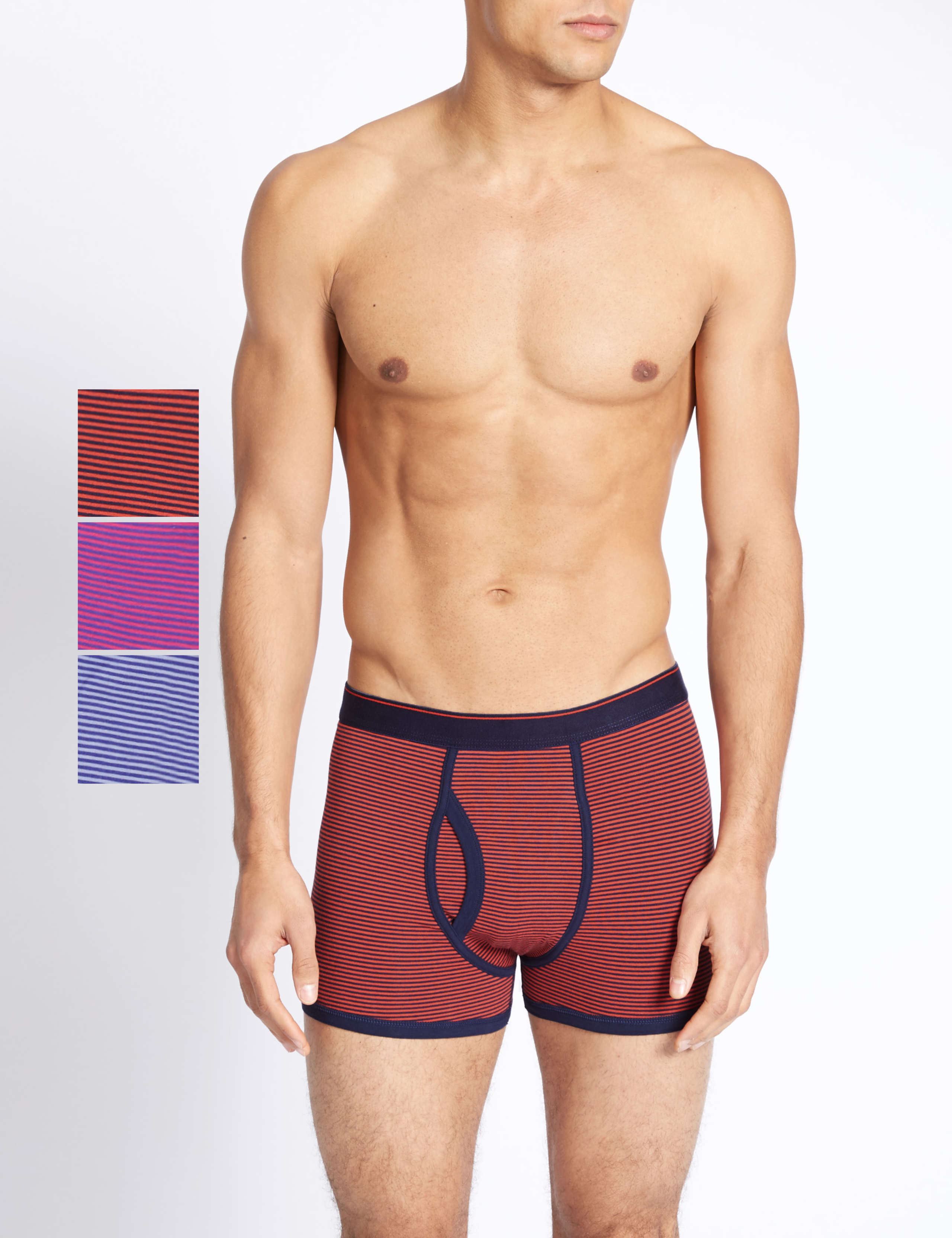 3 Pack Striped Stretch Trunks 1 of 3