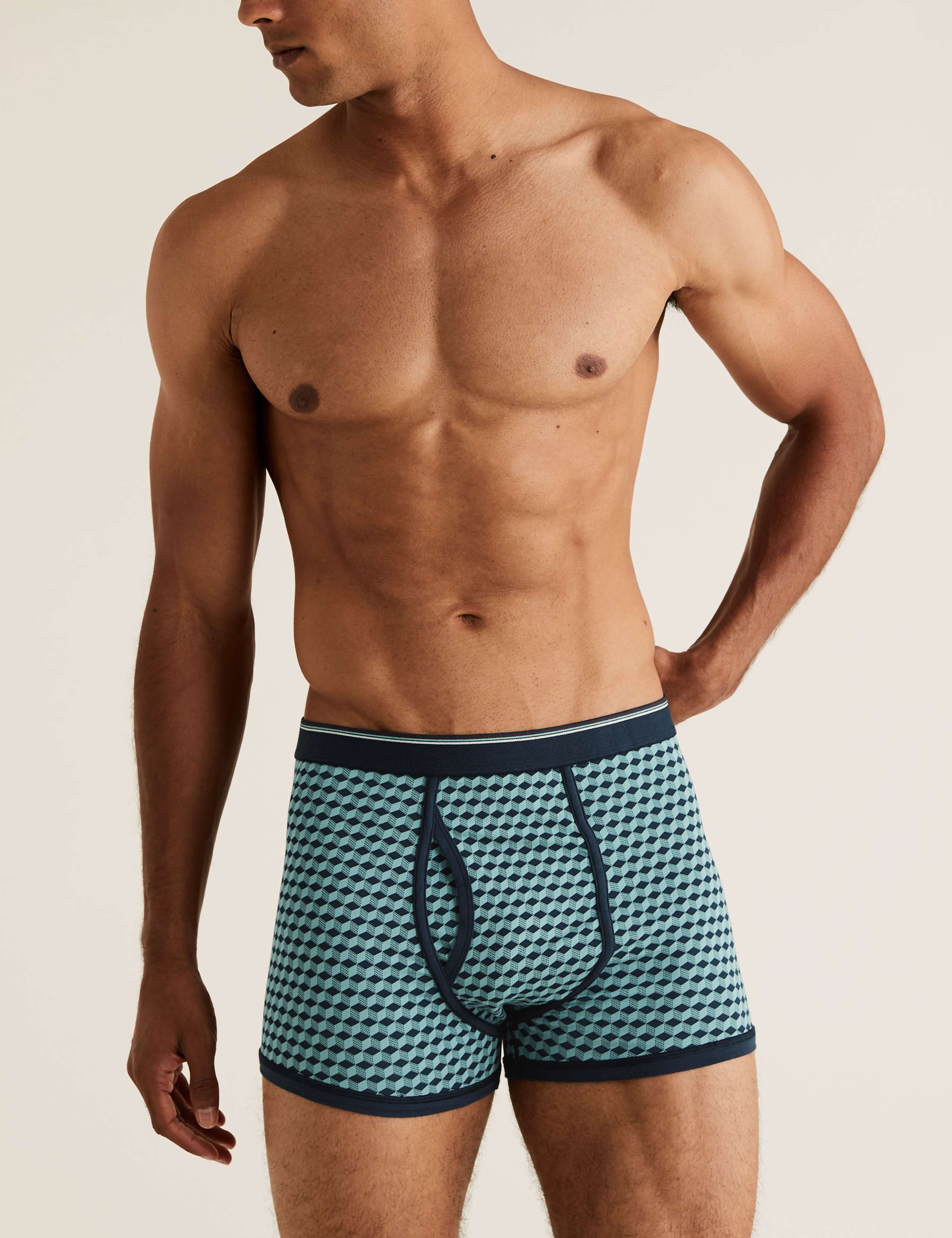3pk Cotton Stretch Cool & Fresh™ Trunks 1 of 3