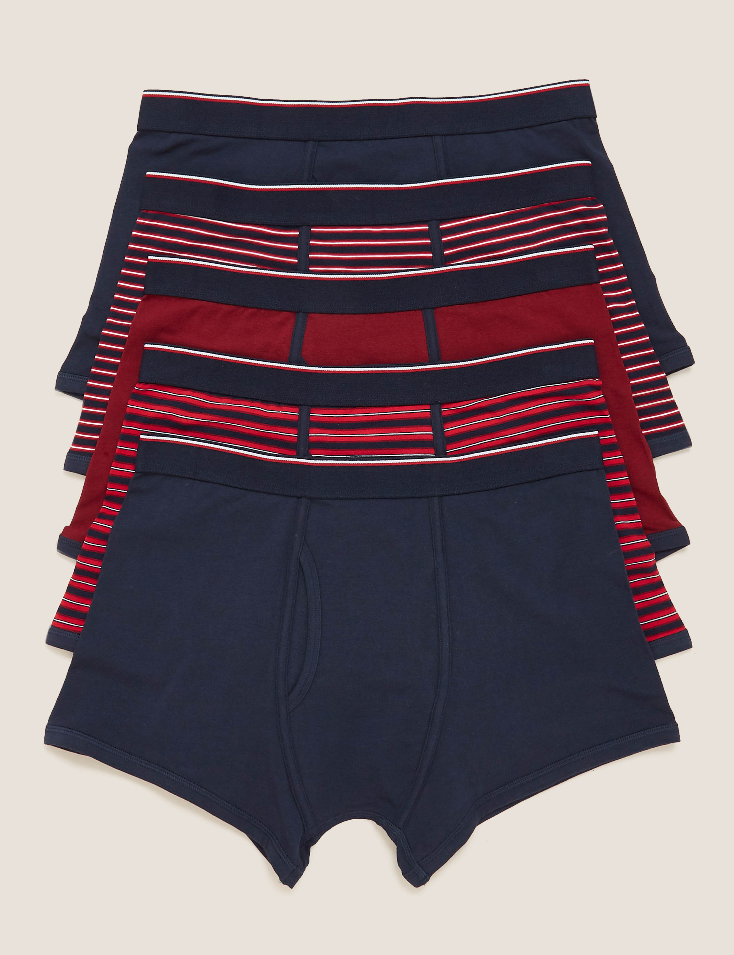5pk Cotton Stretch Cool & Fresh™ Trunks 1 of 3