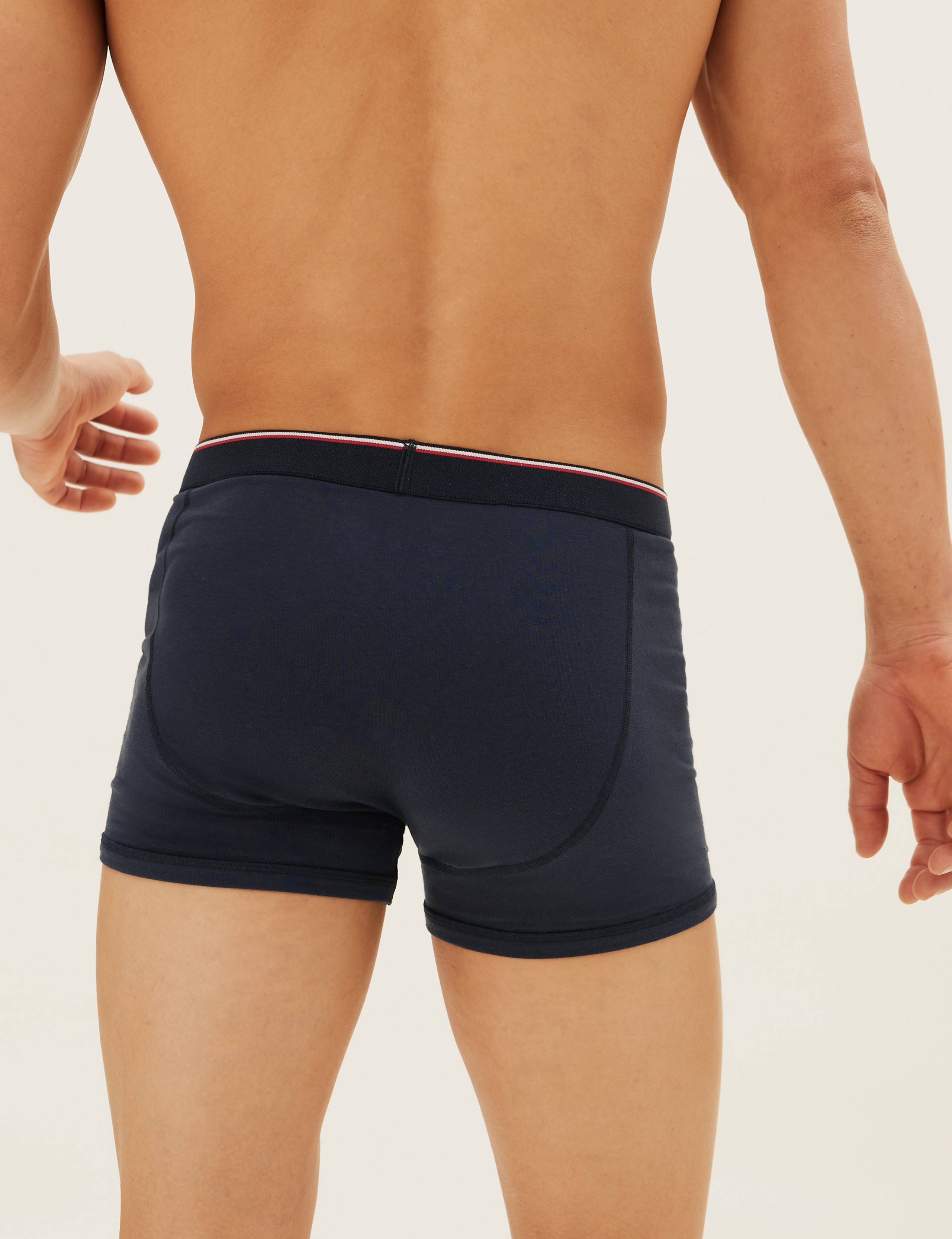 5pk Cotton Stretch Cool & Fresh™ Trunks 3 of 3