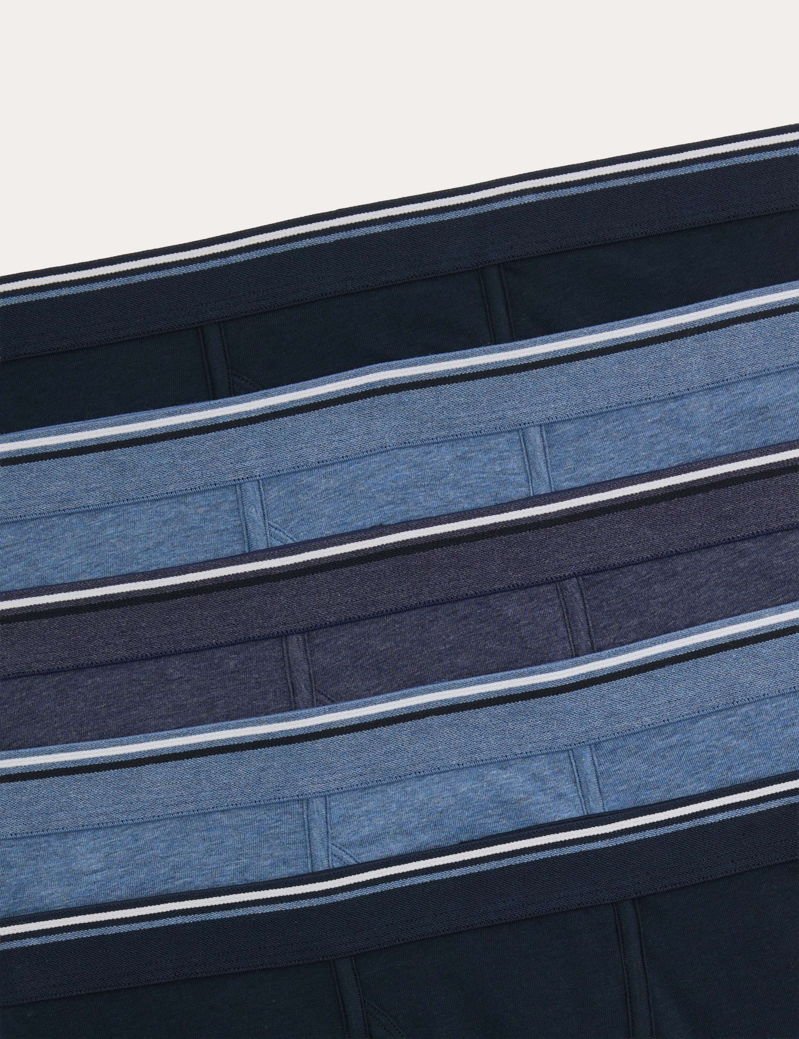 5 Pack Cotton Stretch Cool & Fresh™ Marl Trunks 2 of 2