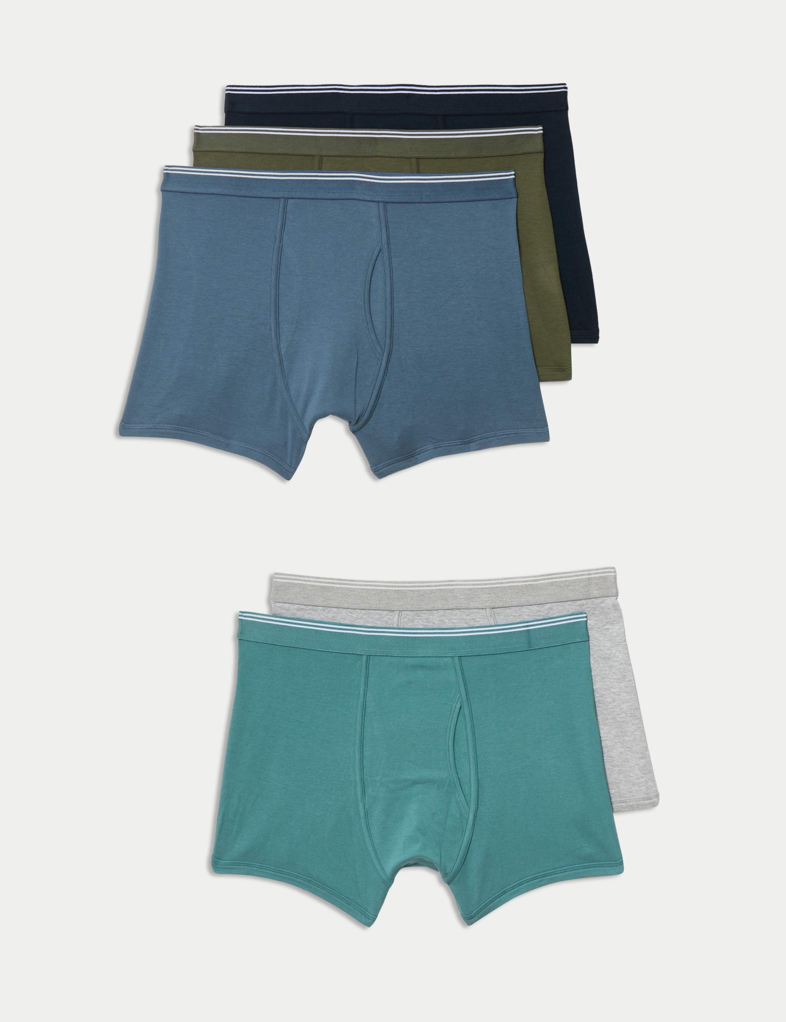 5 Pack Cotton Rich Cool & Fresh™ Trunks 1 of 1