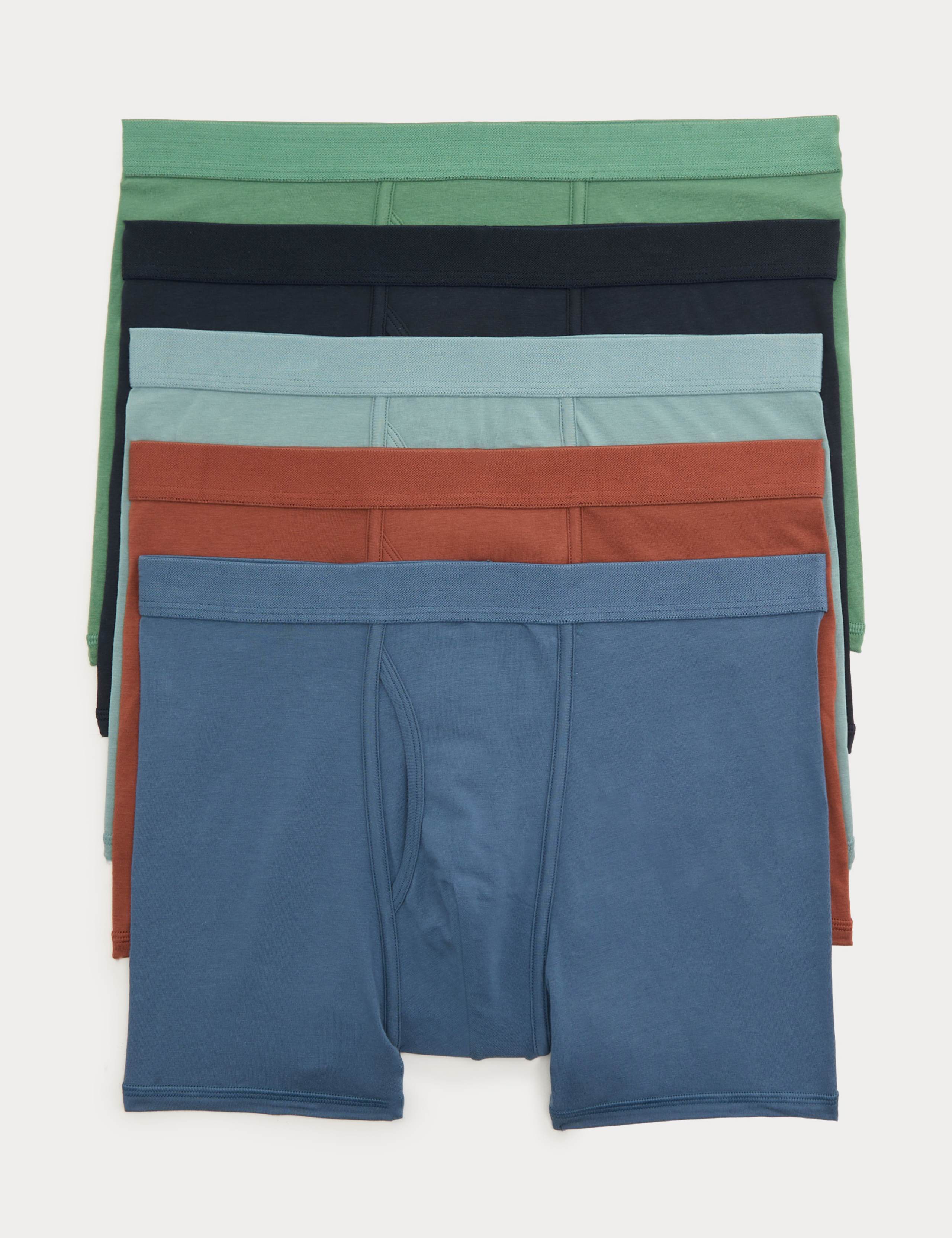 5 Pack Cotton Stretch Cool & Fresh™ Trunks 1 of 2