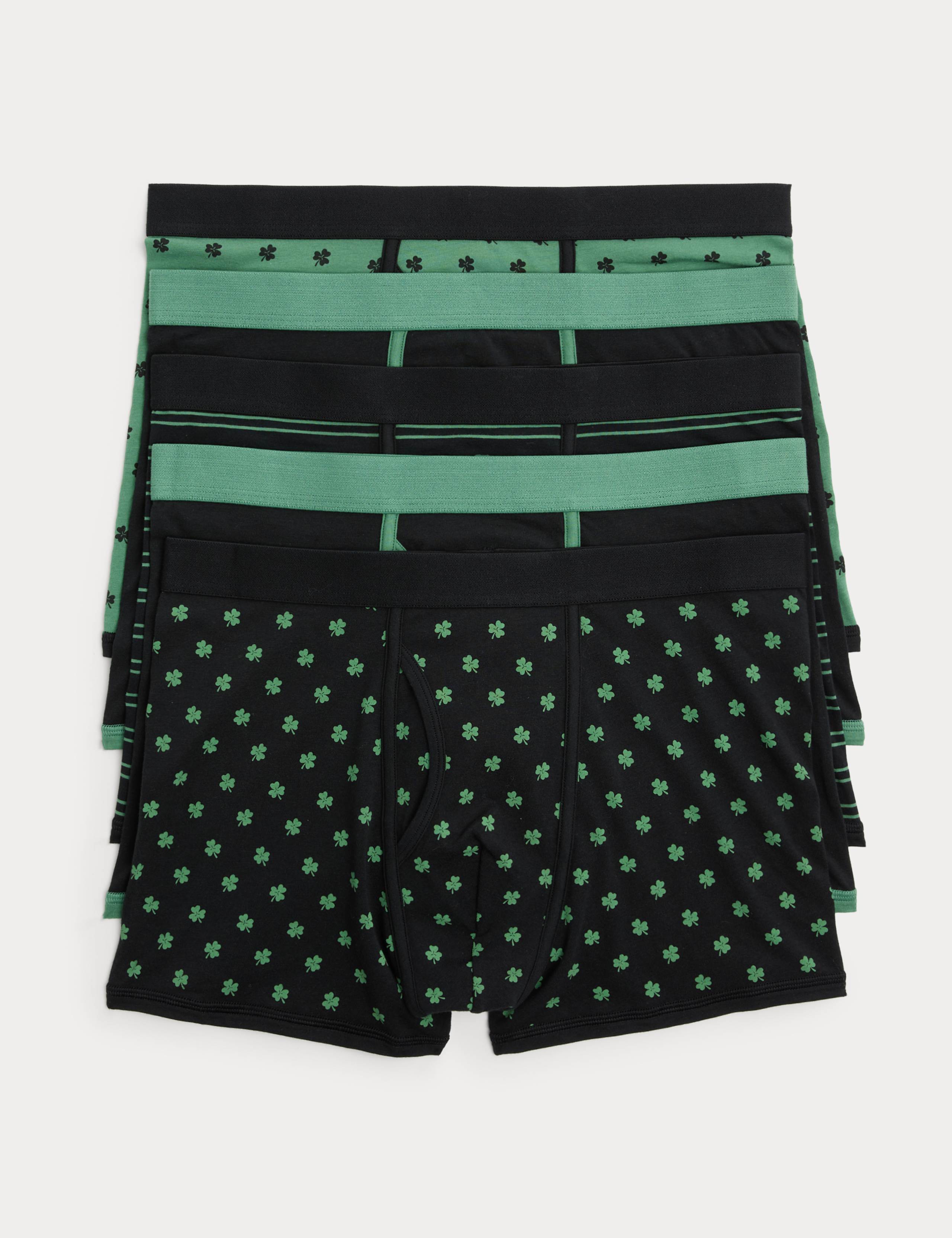 5 Pack Cotton Stretch Trunks 1 of 2