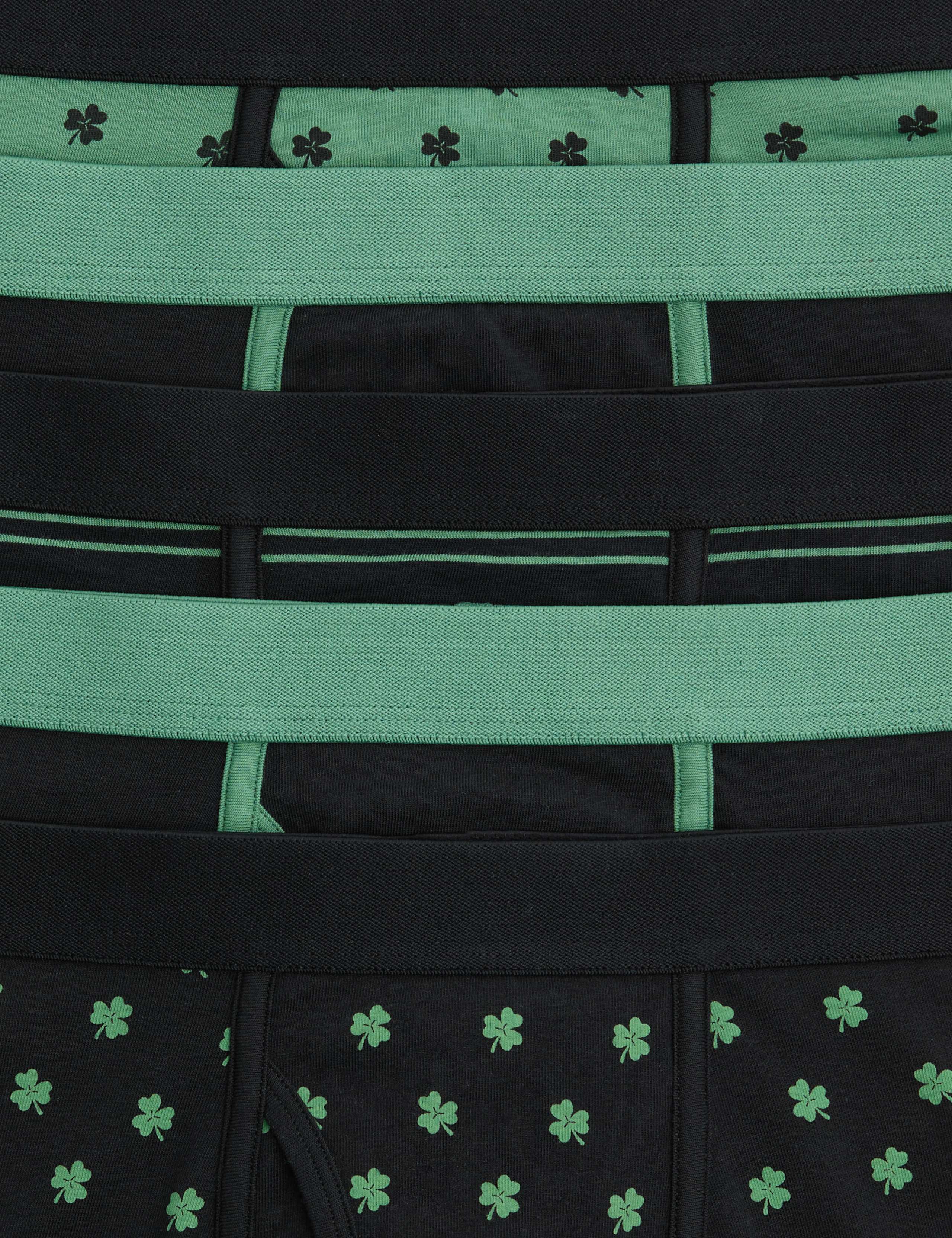5 Pack Cotton Stretch St. Patricks Day Trunks 2 of 2