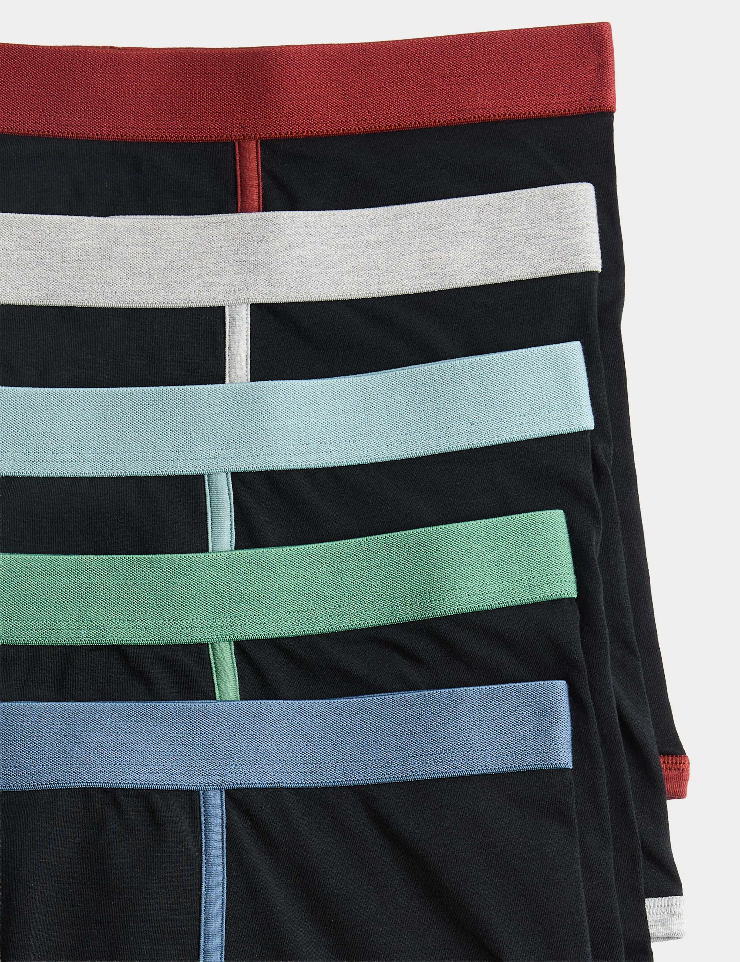 5 Pack Cotton Stretch Cool & Fresh™ Trunks 2 of 2