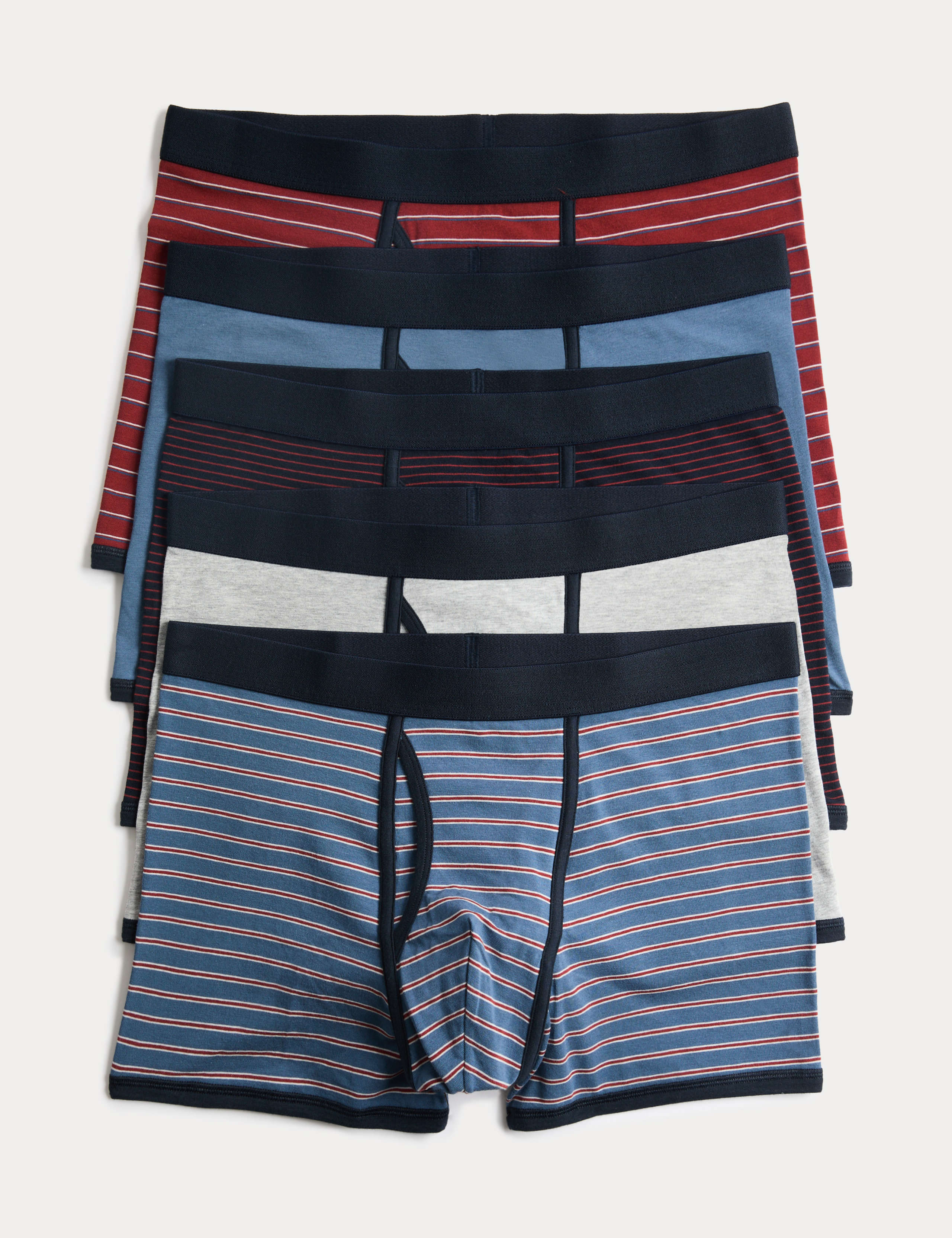 5 Pack Cotton Rich Cool & Fresh™ Stretch Trunks 1 of 2