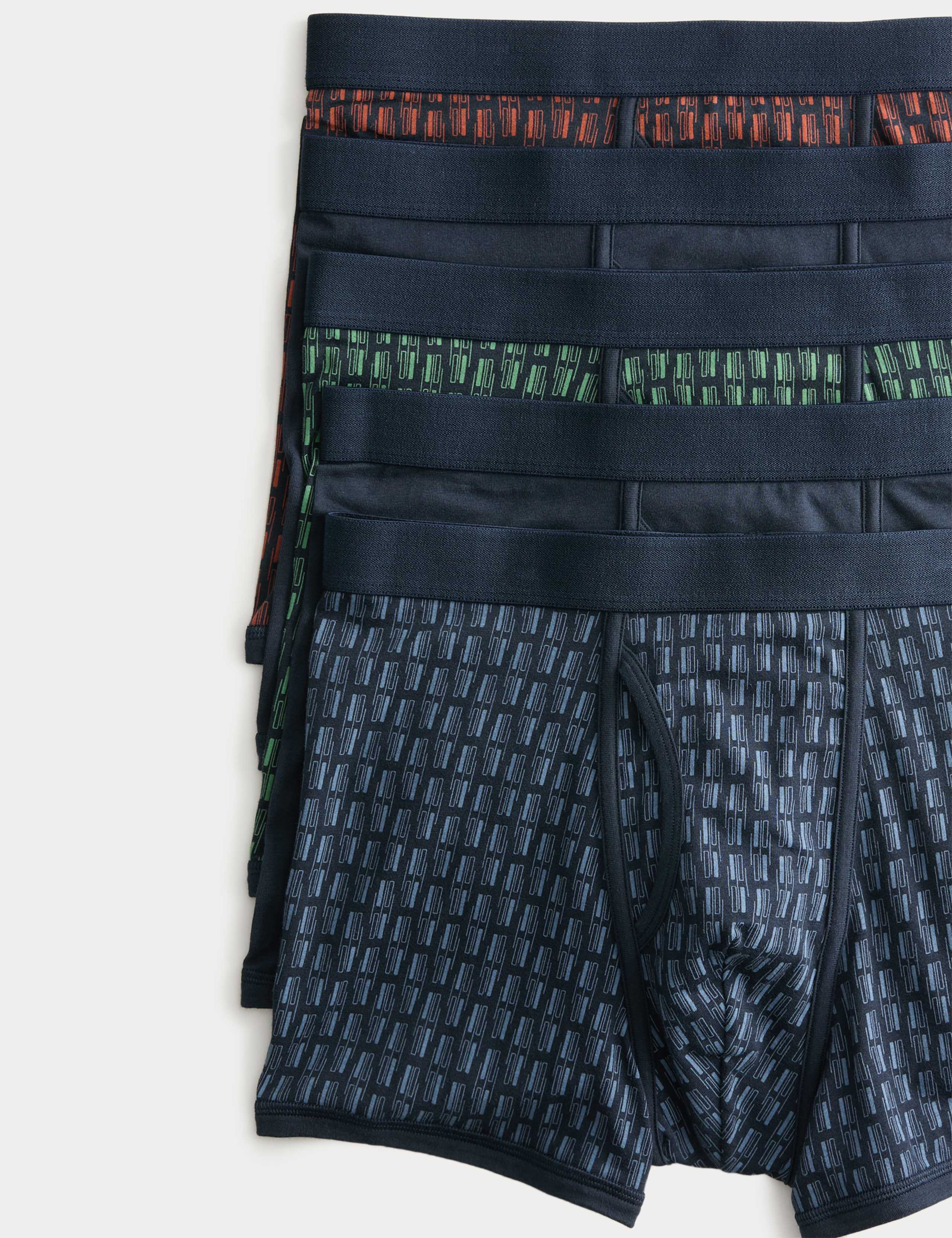 5 Pack Cotton Stretch Cool & Fresh™ Trunks 2 of 2