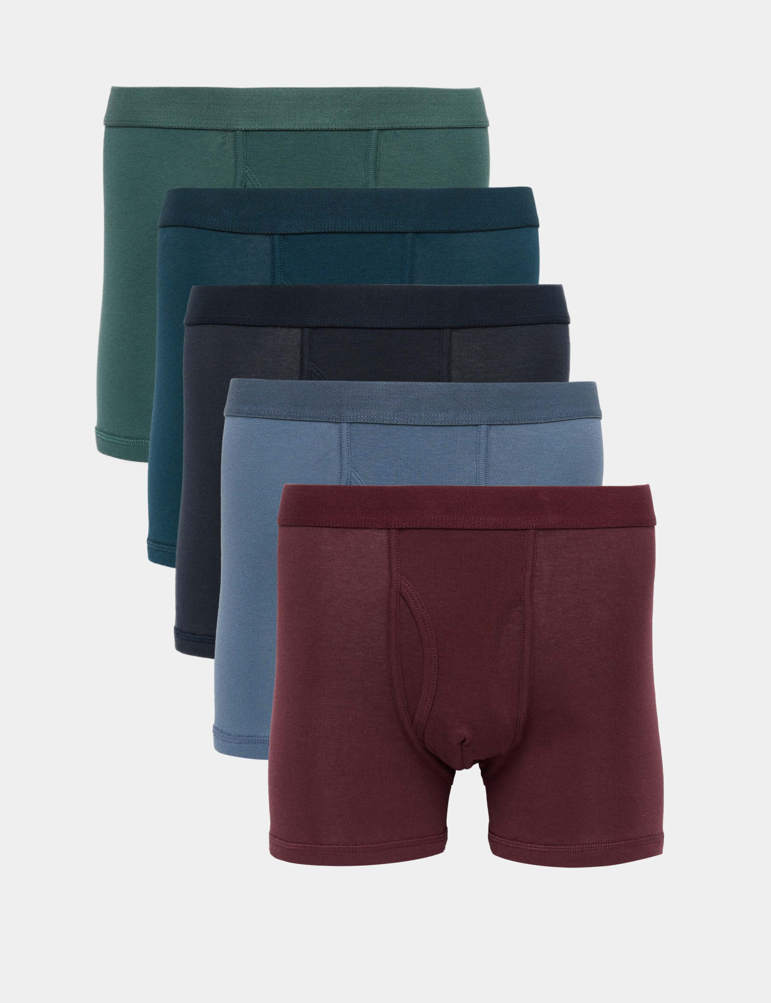 5 Pack Pure Cotton Stretch Trunks 1 of 1