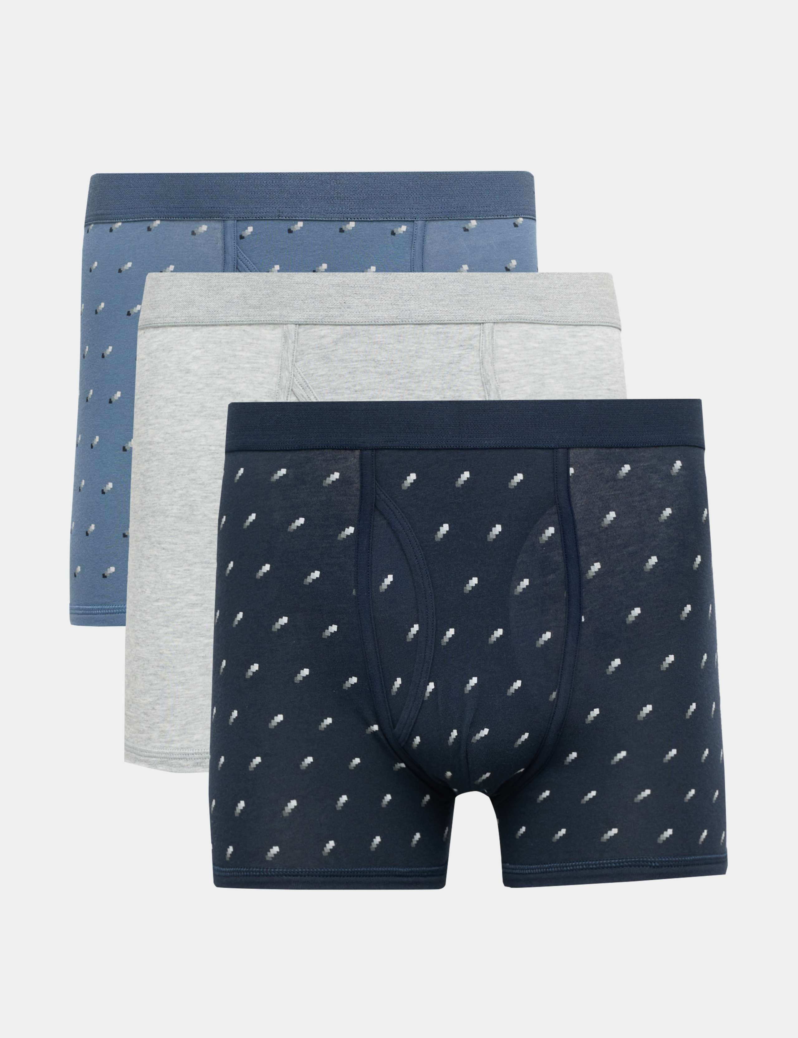 3 Pack Cotton Stretch Print Trunks 1 of 1