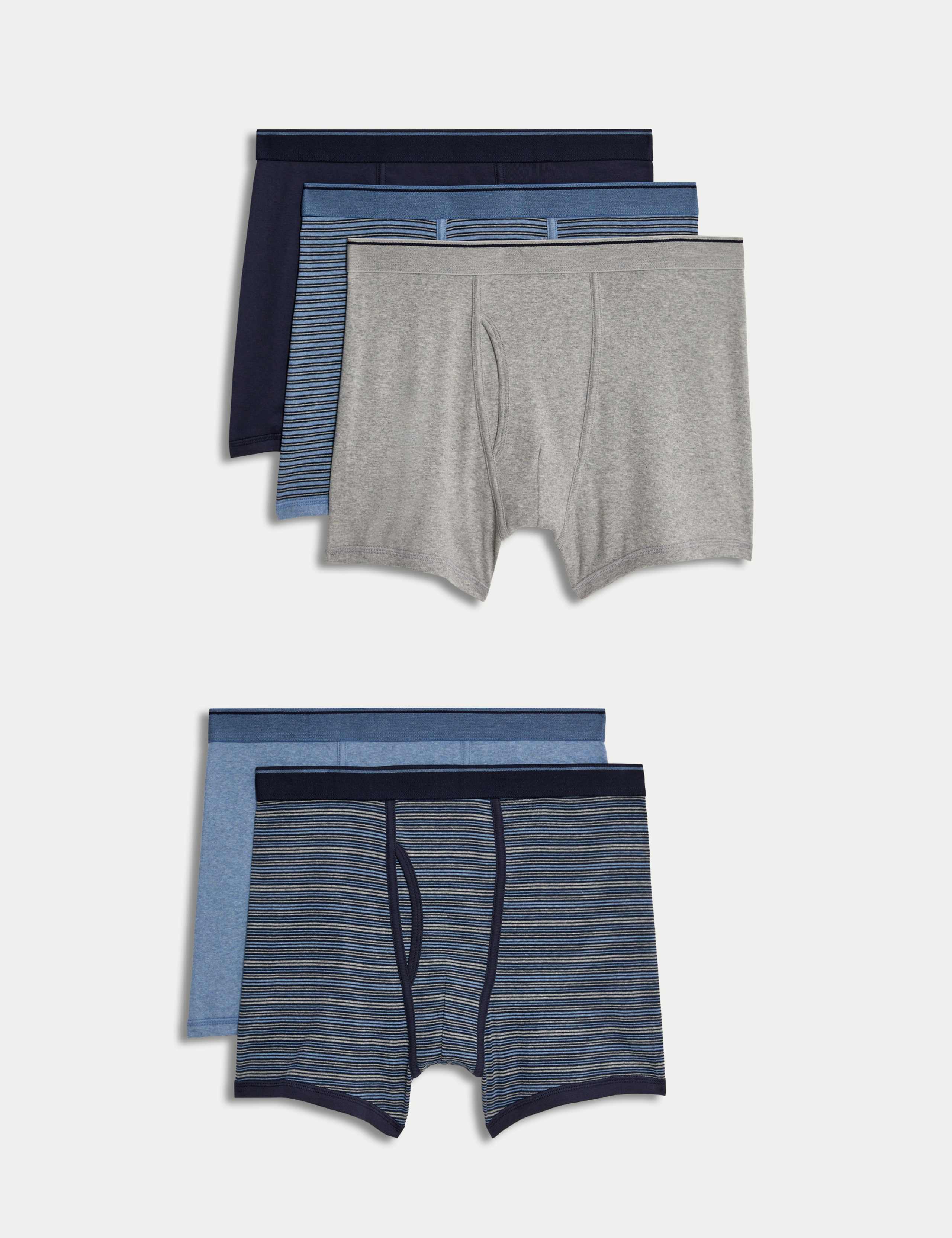 5 Pack Pure Cotton Cool & Fresh™ Trunks 1 of 1