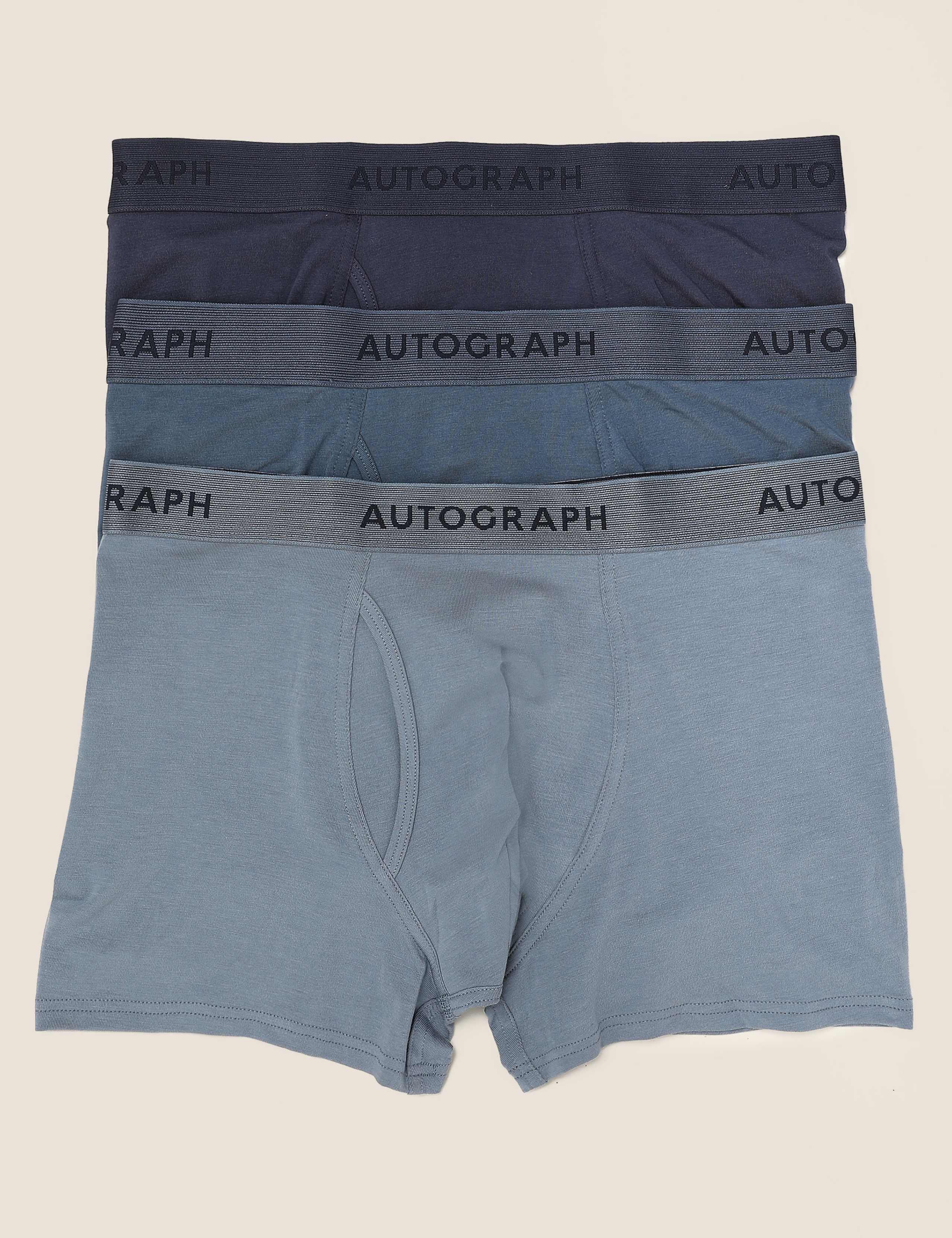 3pk Premium Cotton Supersoft Trunks 2 of 3