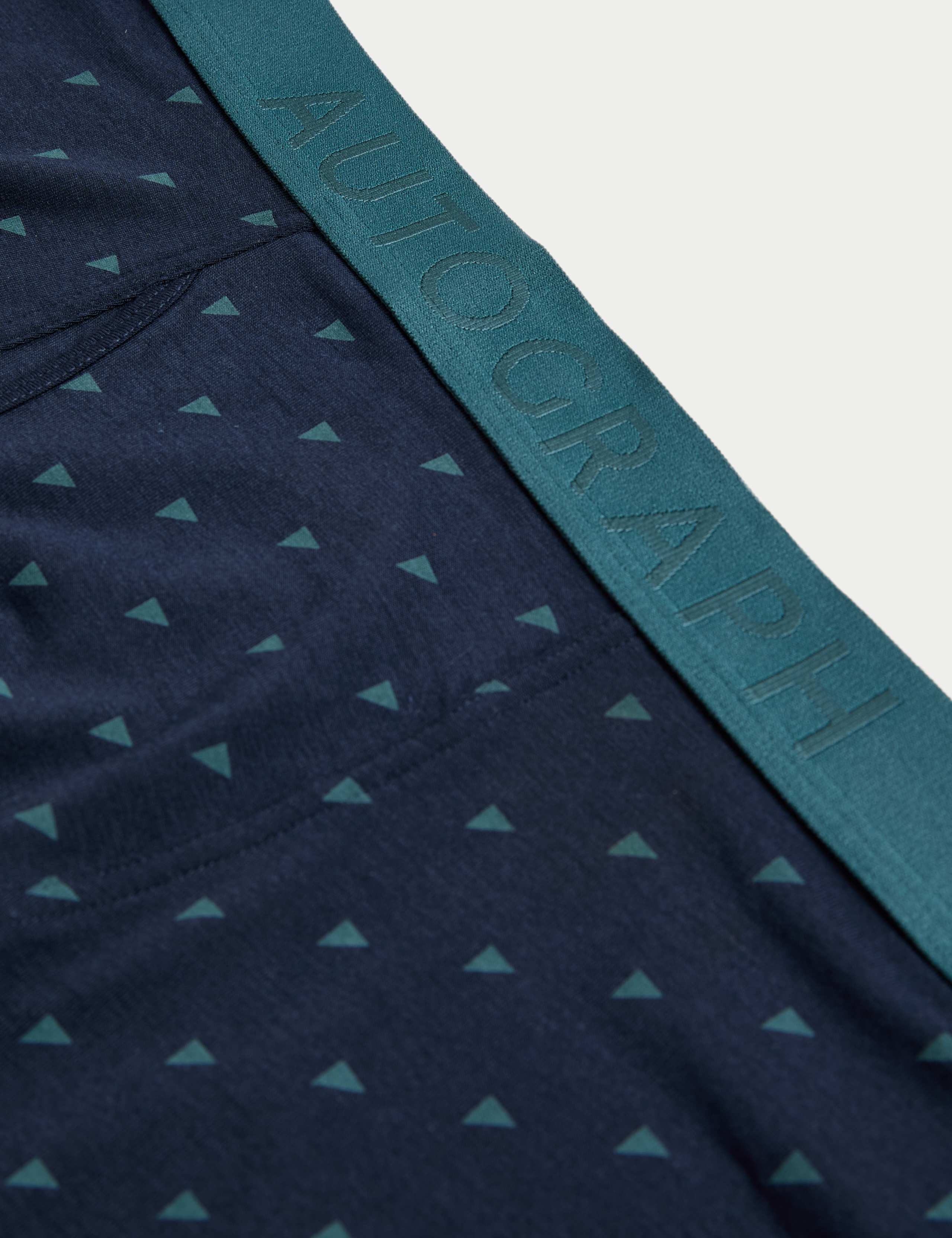 5 Pack Supima® Cotton Modal Geo Stretch Trunks 2 of 2