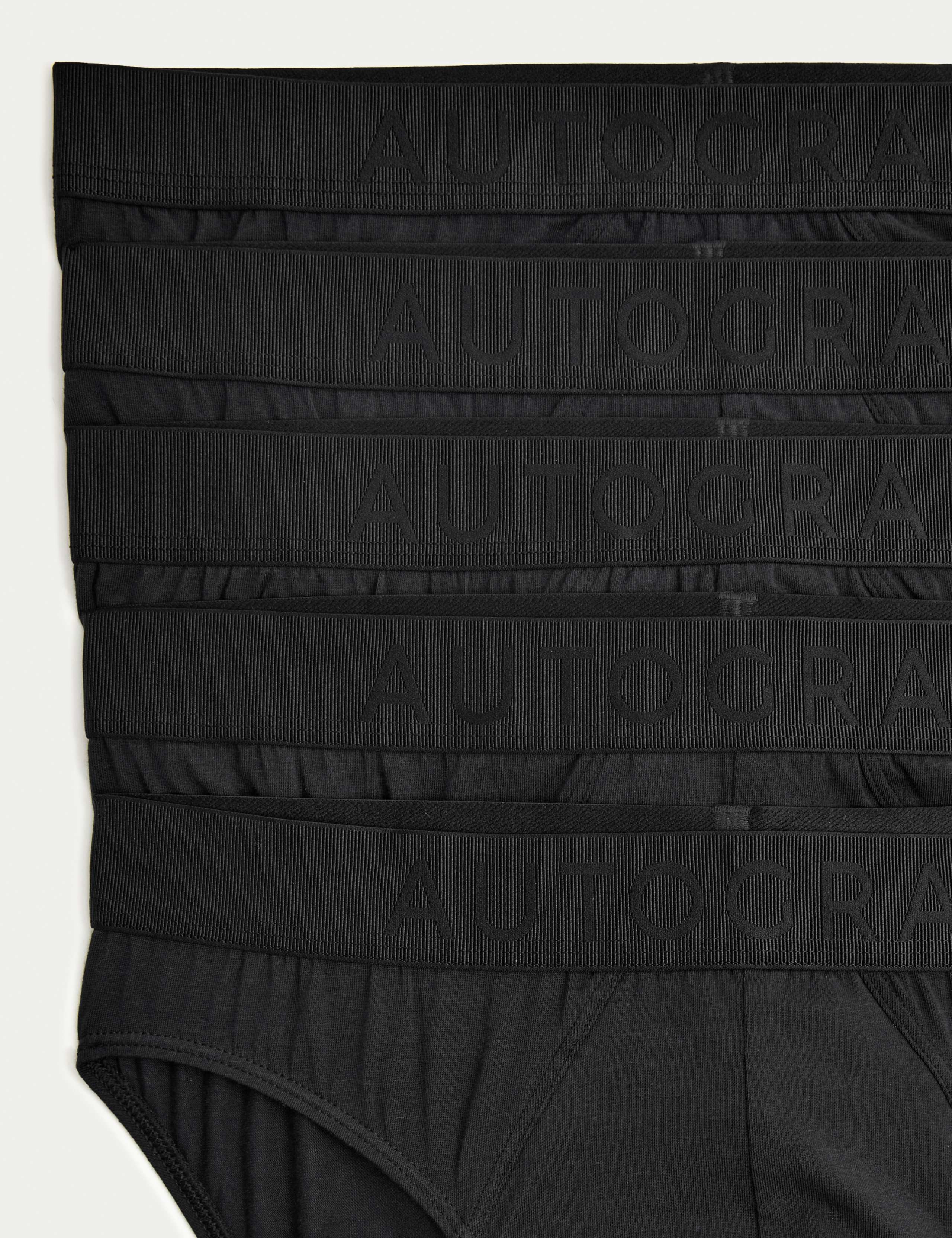 5pk Supima® Cotton Modal Mid Briefs 2 of 2