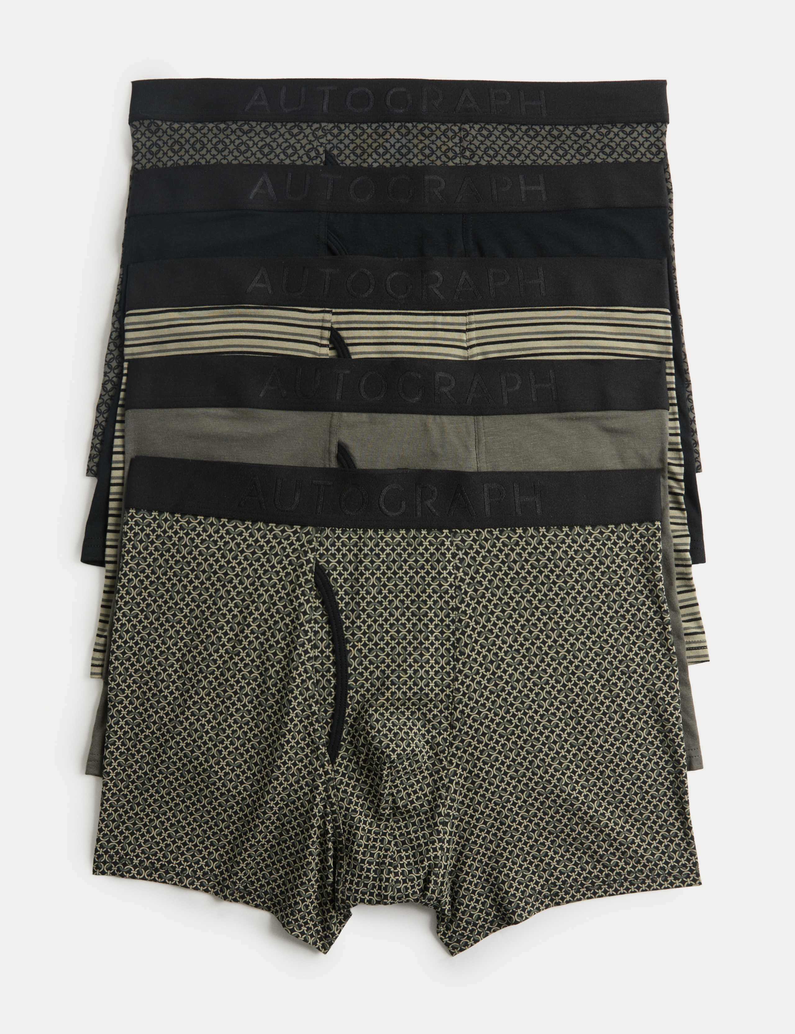 5 Pack Supima® Cotton Modal Stretch Trunks 1 of 2