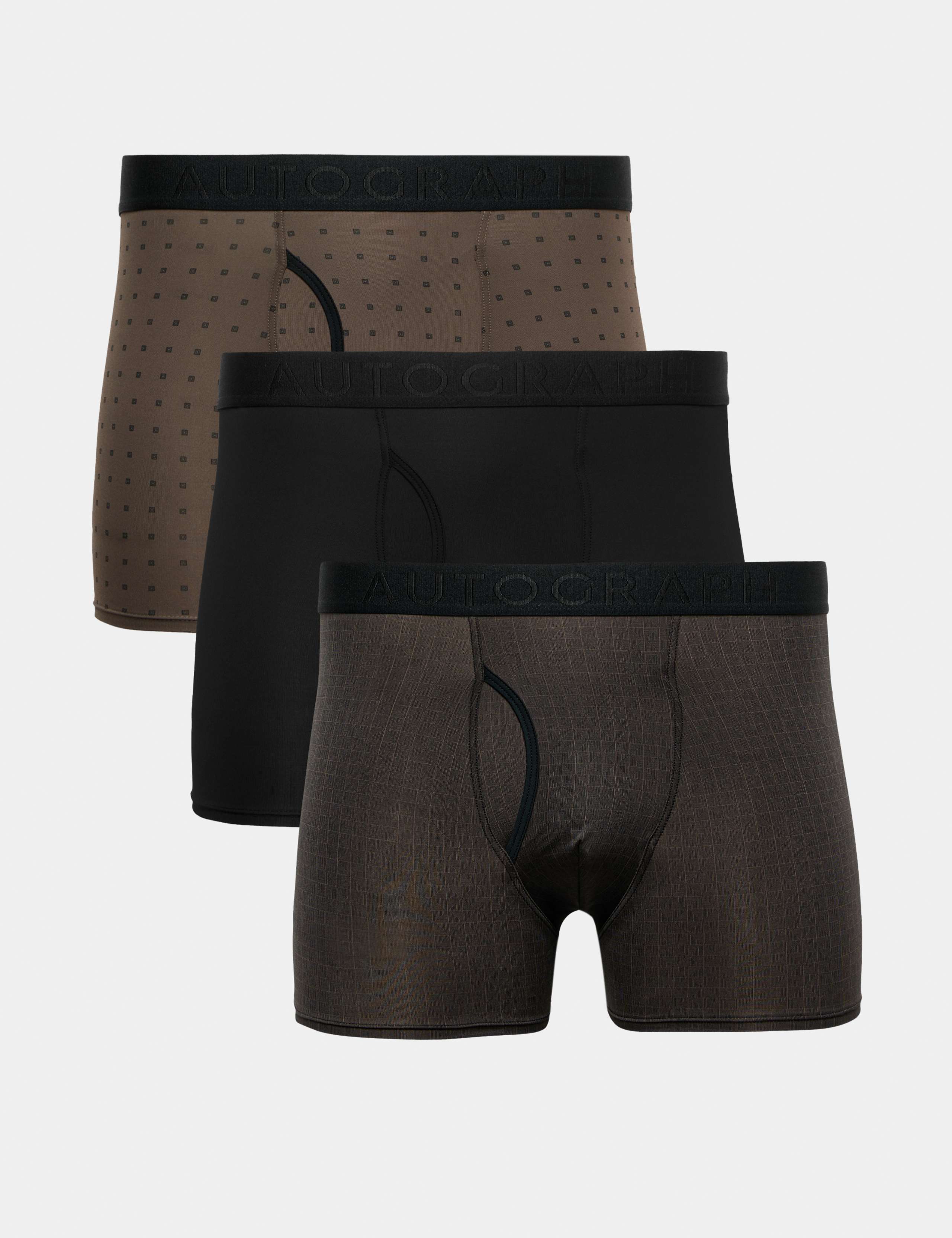 3pk Microskin Printed Stretch Trunks 1 of 1