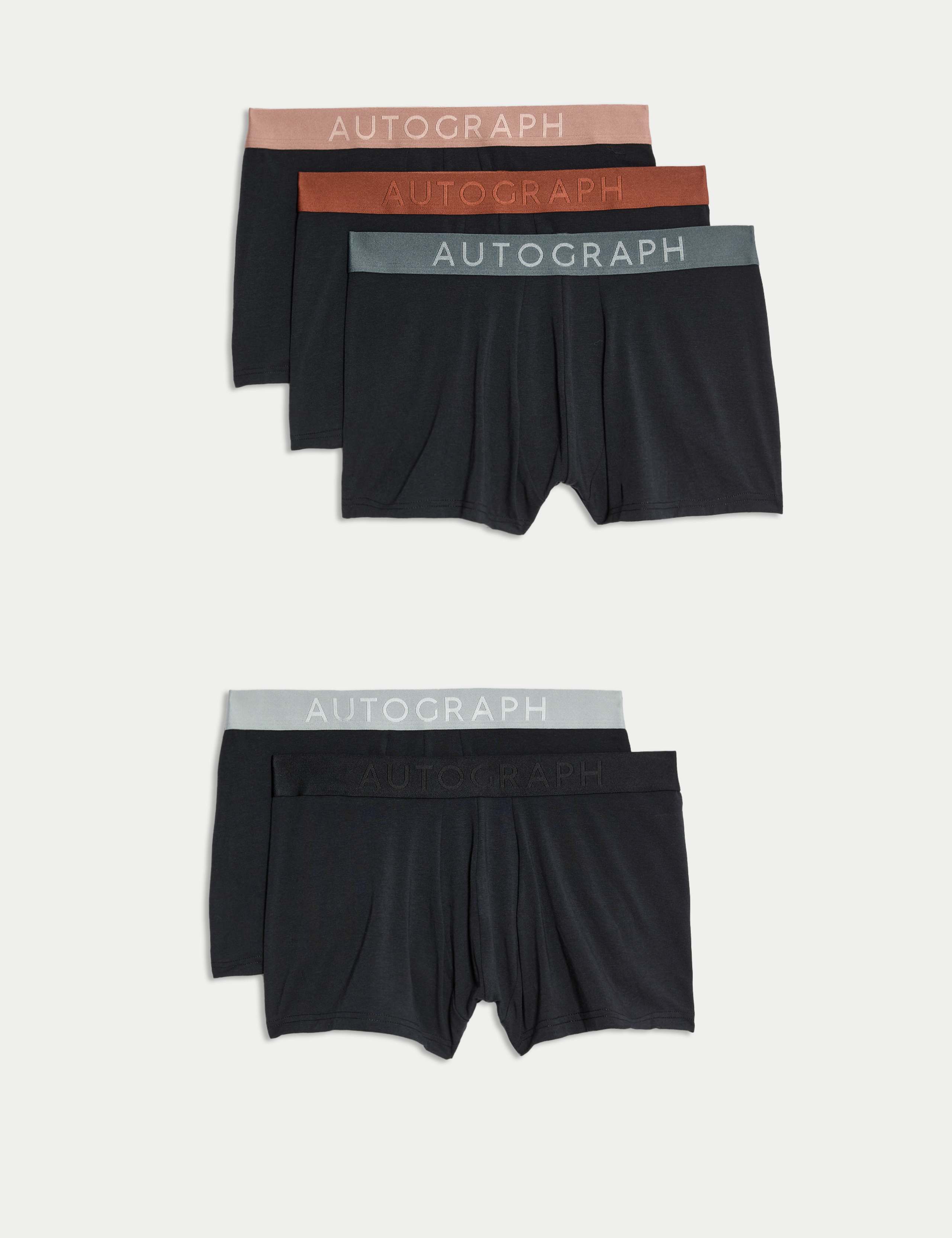 5 Pack Supima® Cotton Modal Supersoft Hipsters 3 of 7