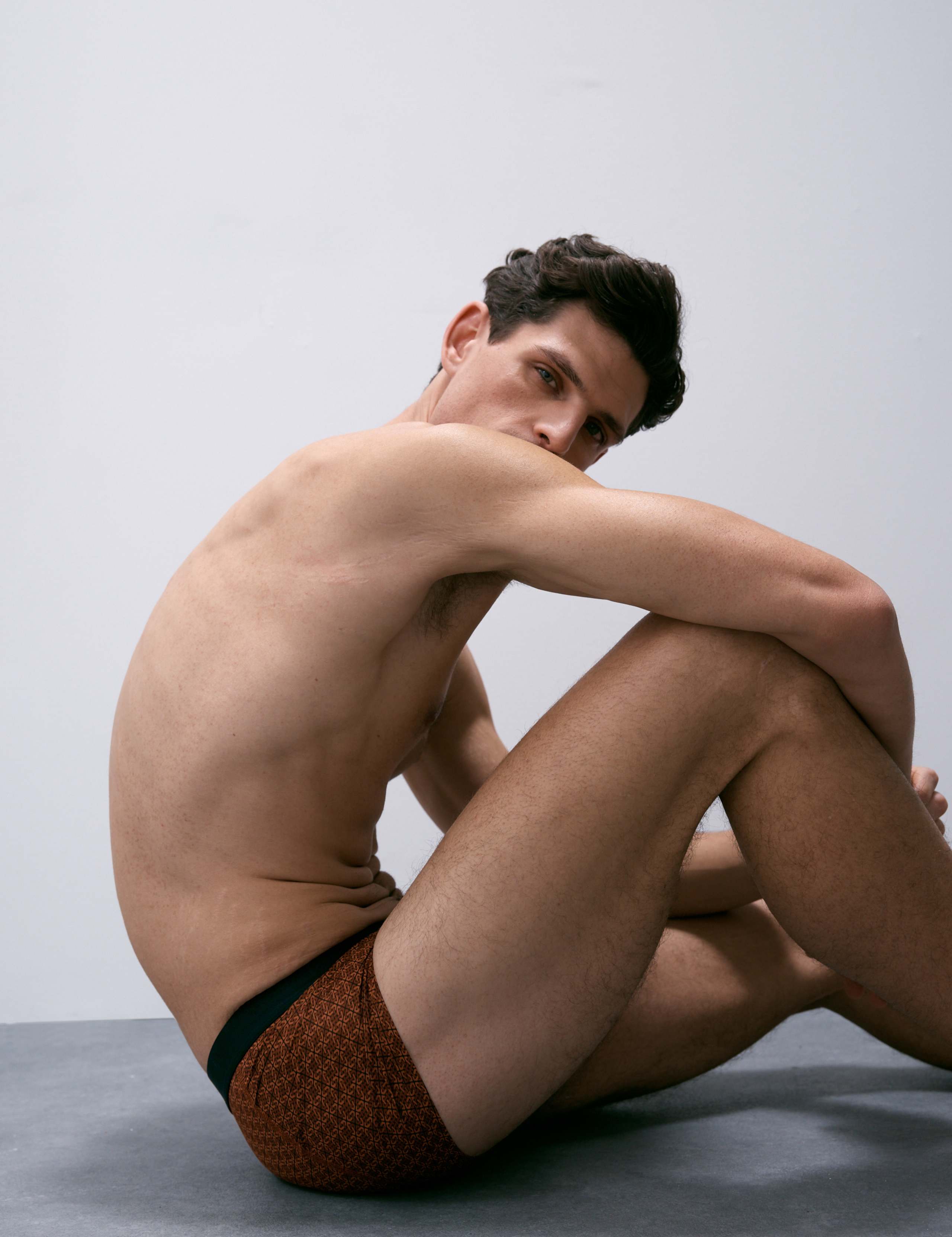 5 Pack Microskin Geometric Printed Hipsters 1 of 6