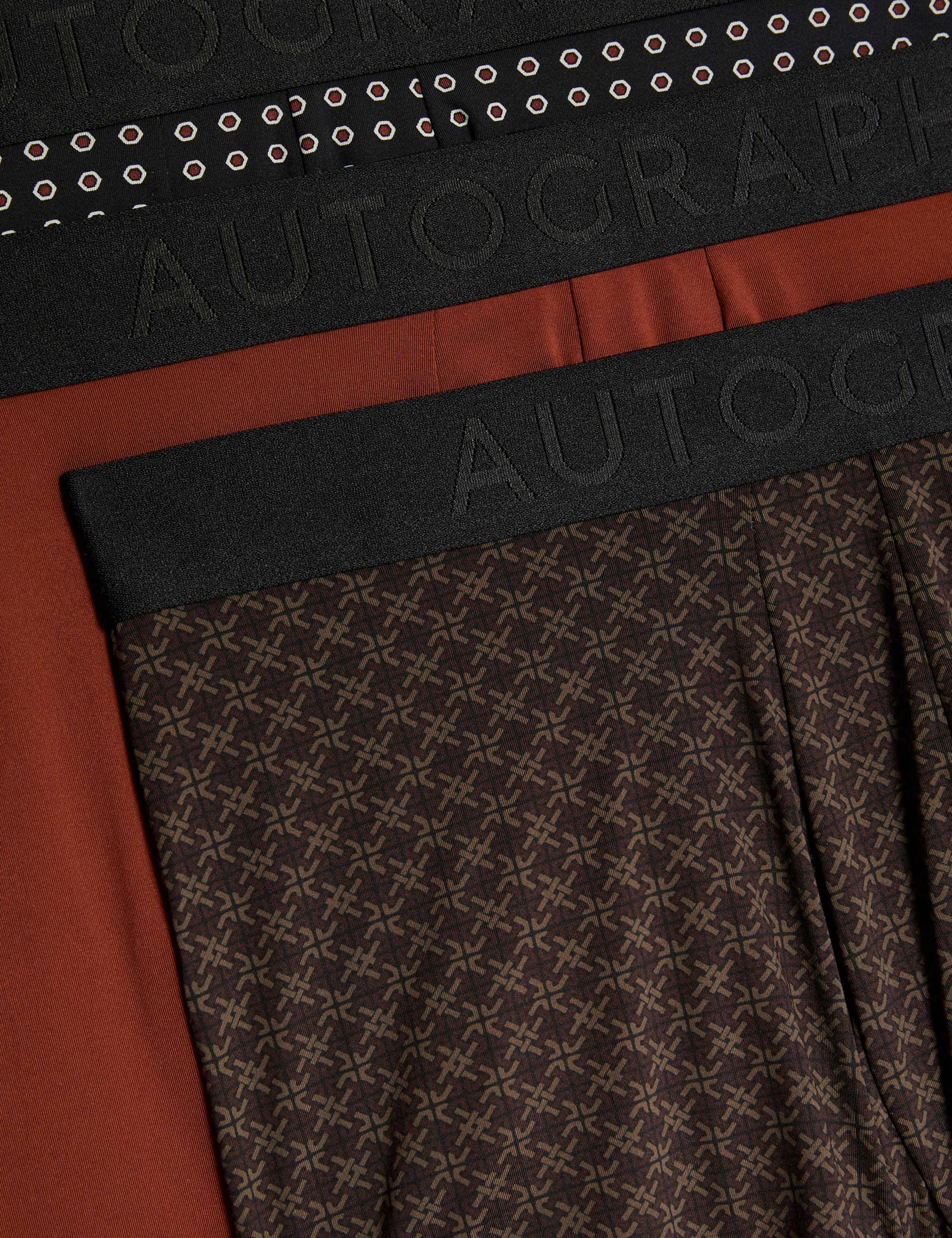 5 Pack Microskin Geometric Printed Hipsters 6 of 6