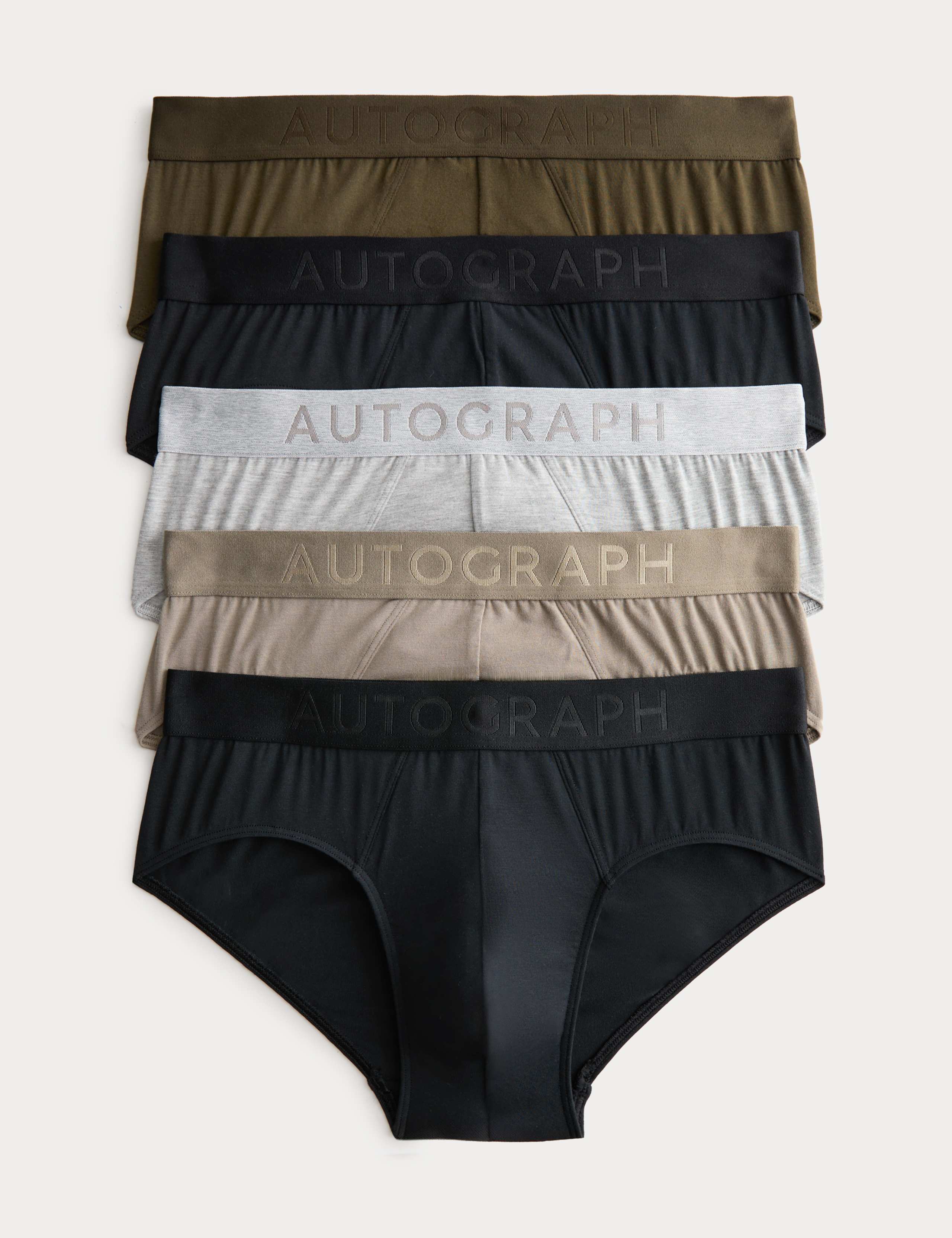 5 Pack Modal Stretch 360 Flex Briefs 1 of 6