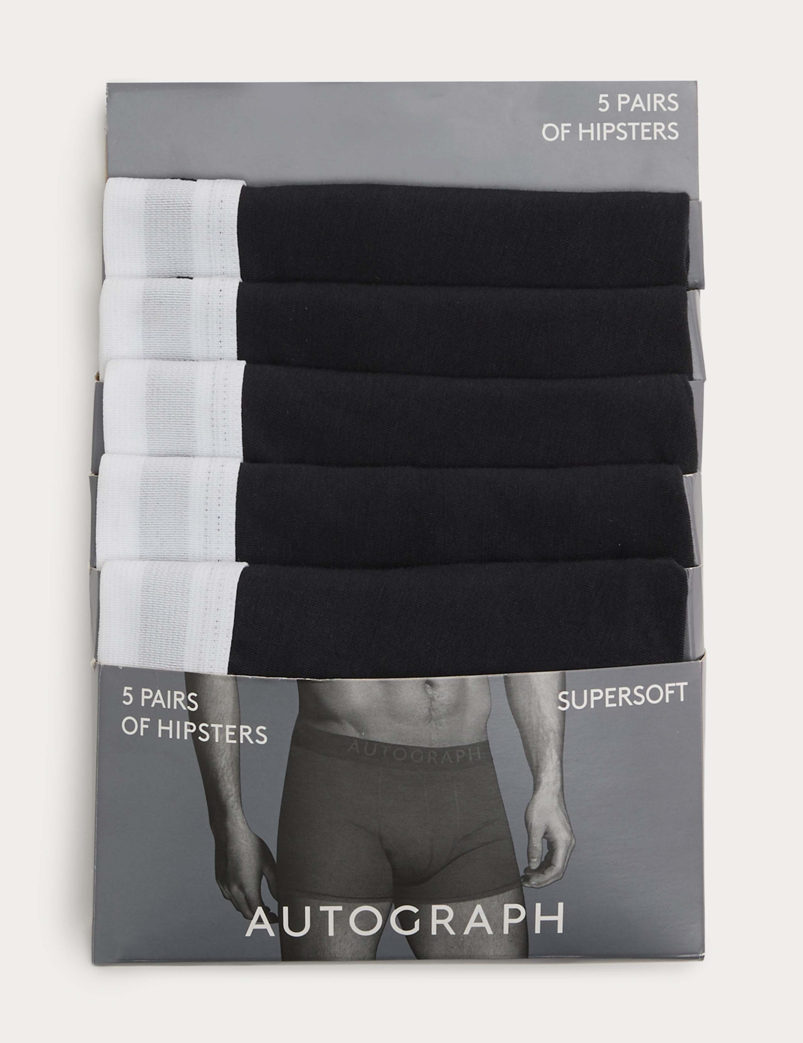 5 Pack Supima® Cotton Blend Hipsters 3 of 3