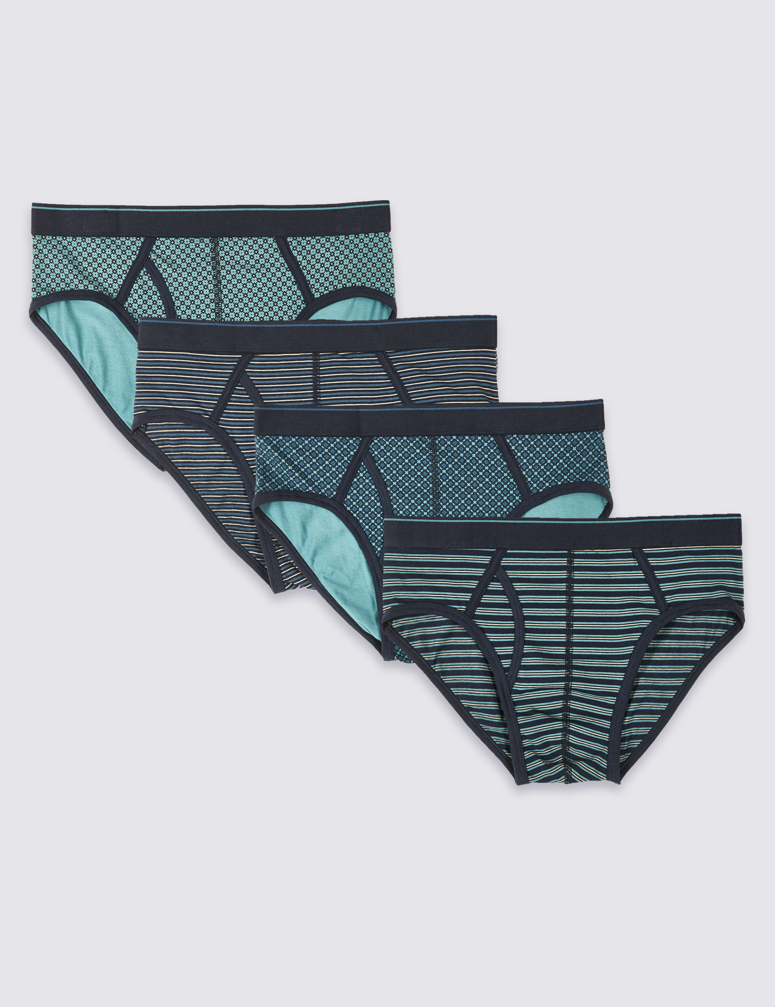 4 Pack Cotton Rich Briefs with StayNEW™ 2 of 3