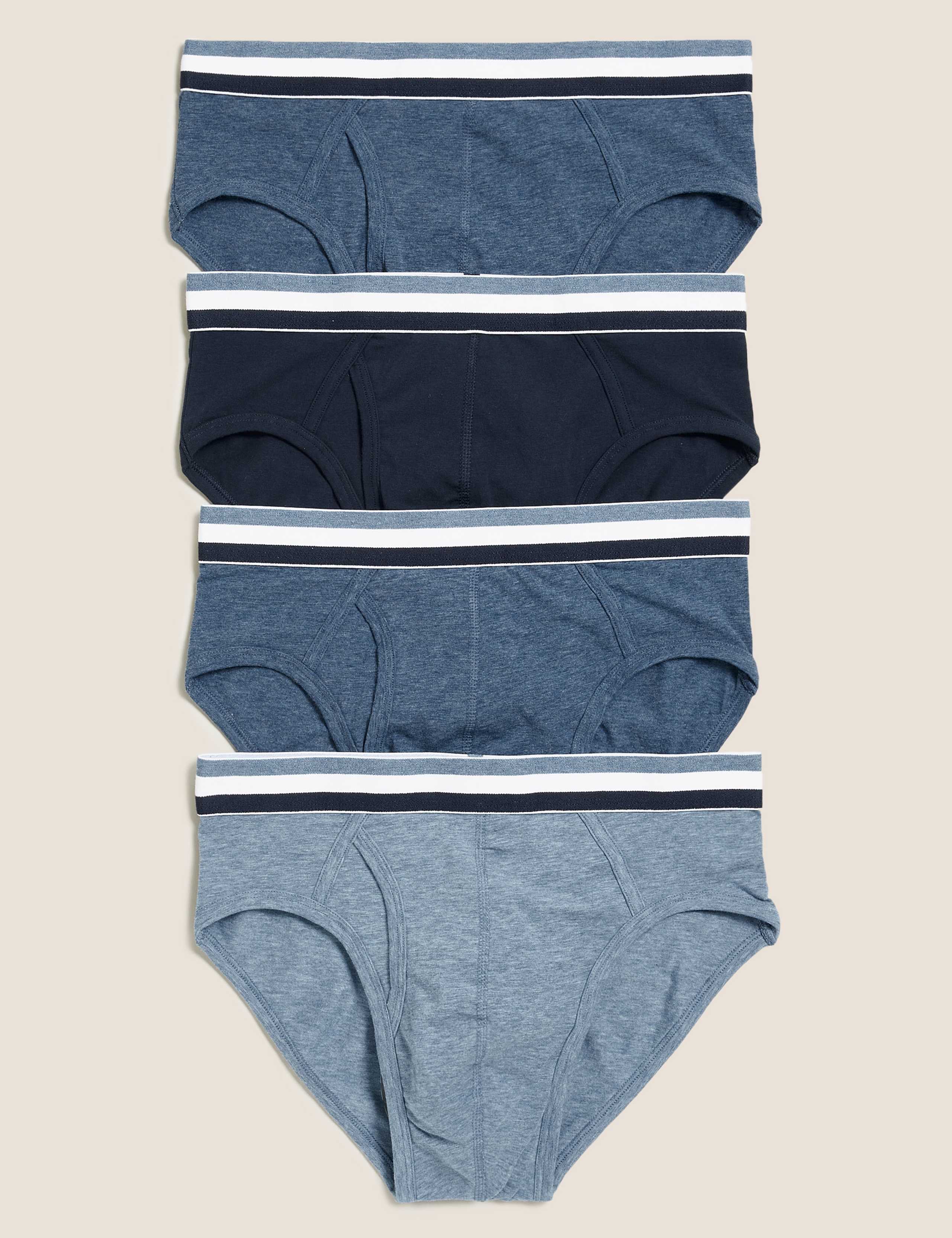 4 Pack Cotton Cool & Fresh™ Briefs 1 of 3