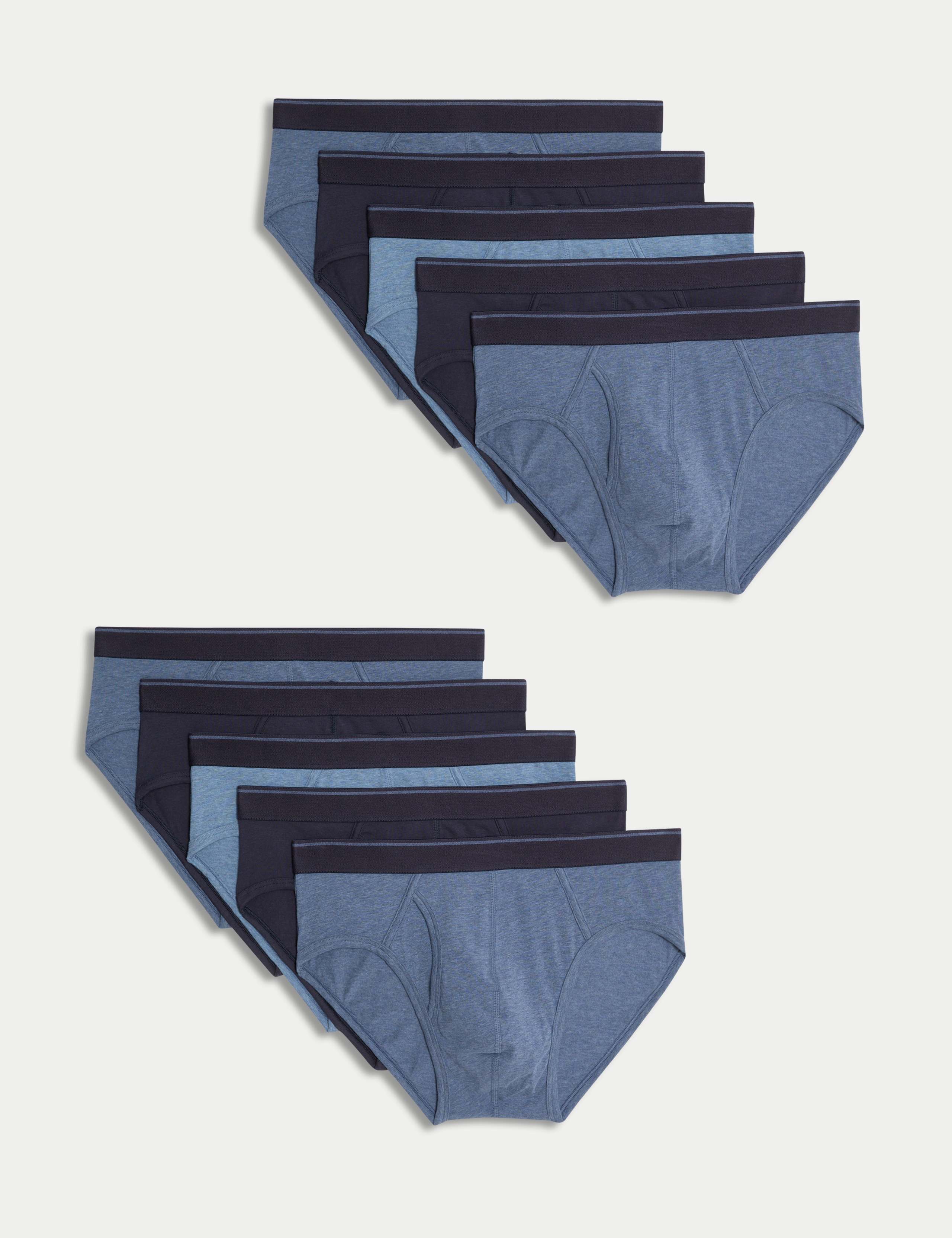 10 Pack Cotton Stretch Cool & Fresh™ Briefs 1 of 1