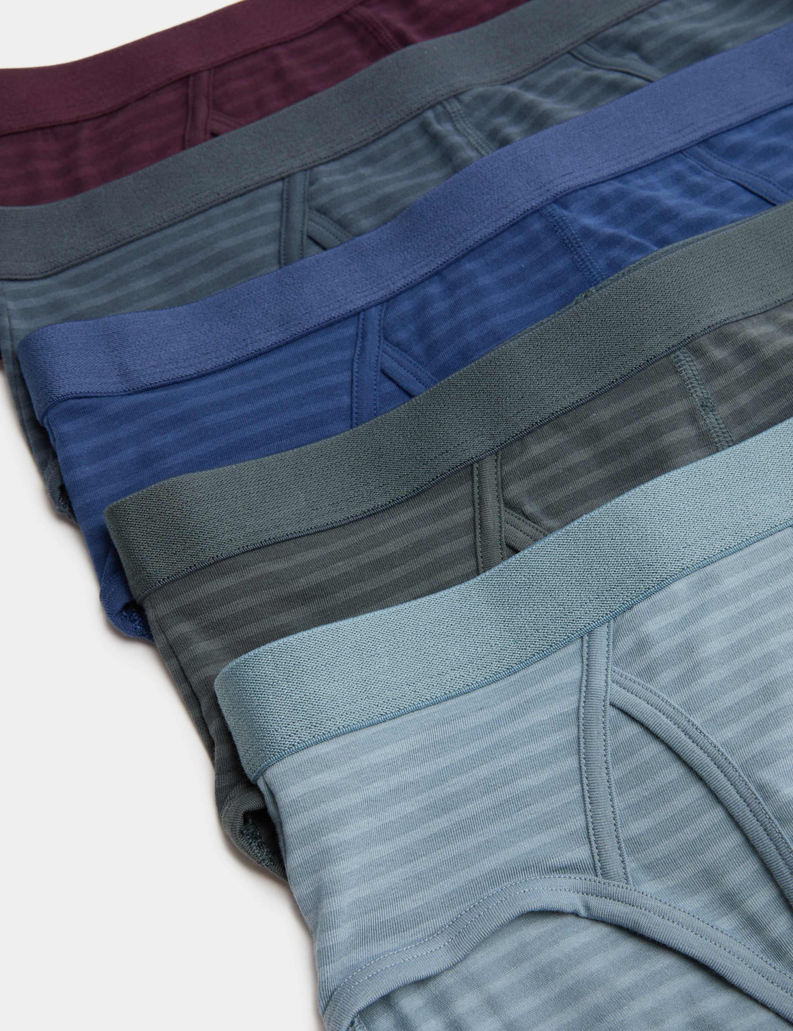 5 Pack Cotton Stretch Cool & Fresh™ Briefs 2 of 2