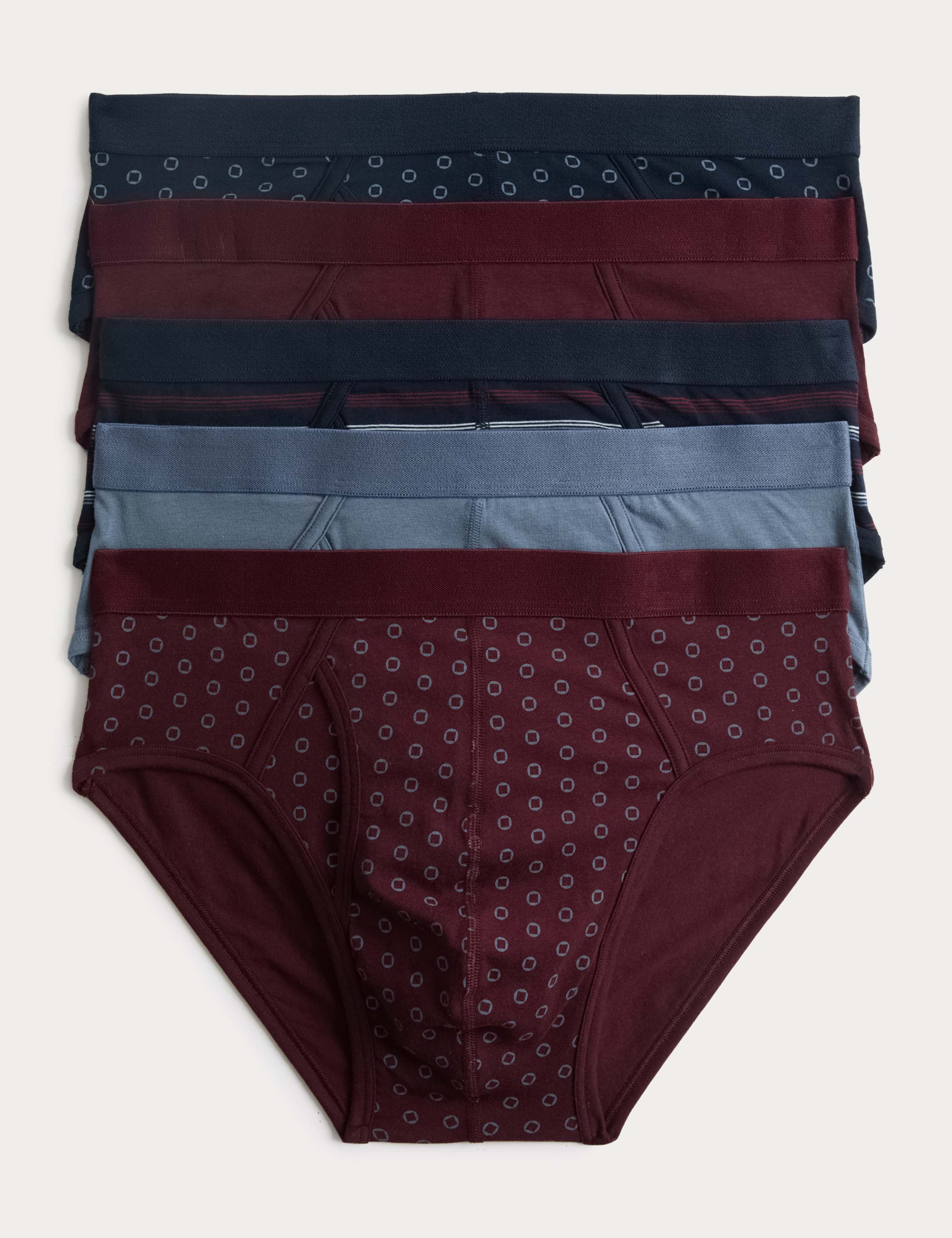 5 Pack Cotton Rich Cool & Fresh™ Briefs 1 of 2