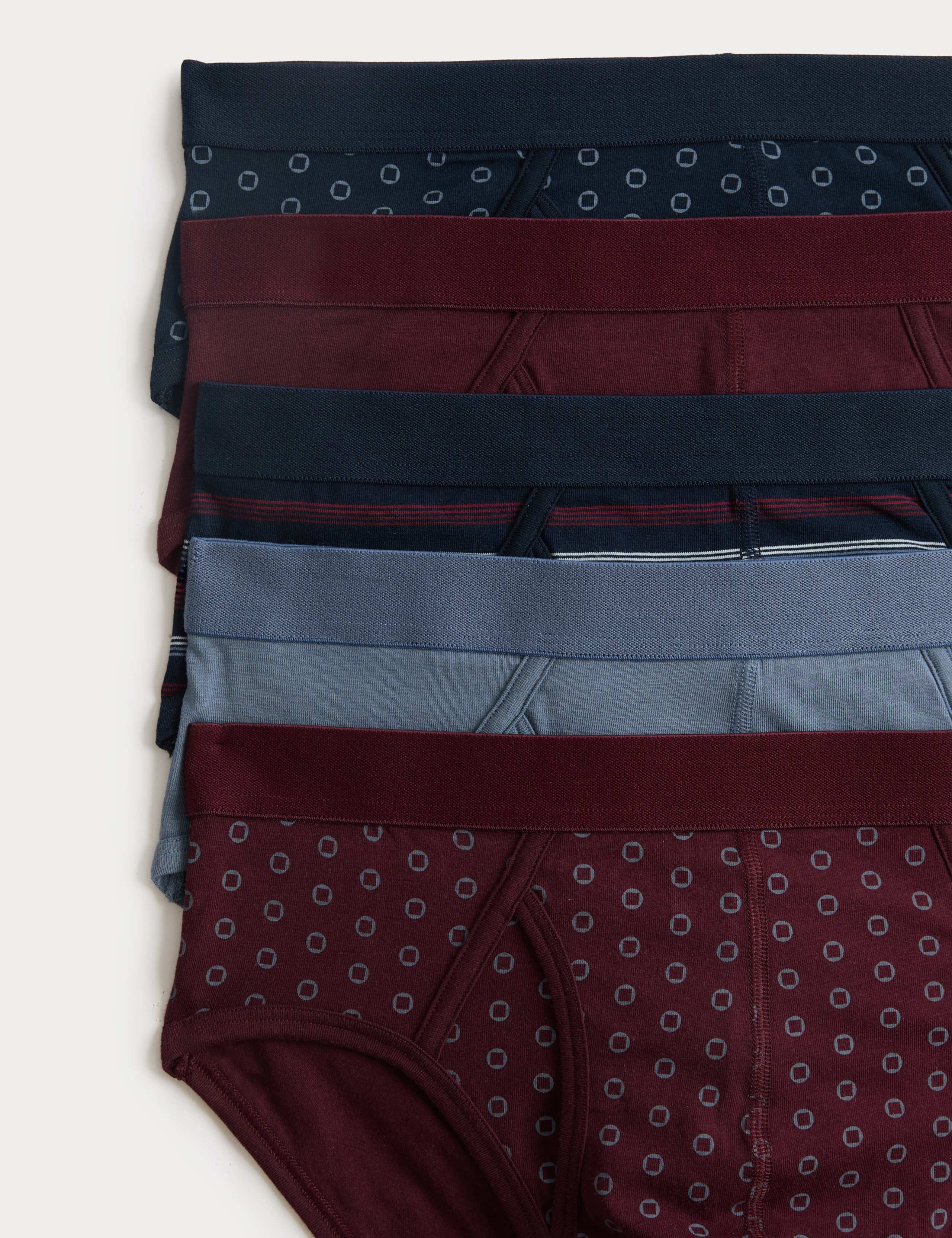 5 Pack Cotton Rich Cool & Fresh™ Briefs 2 of 2