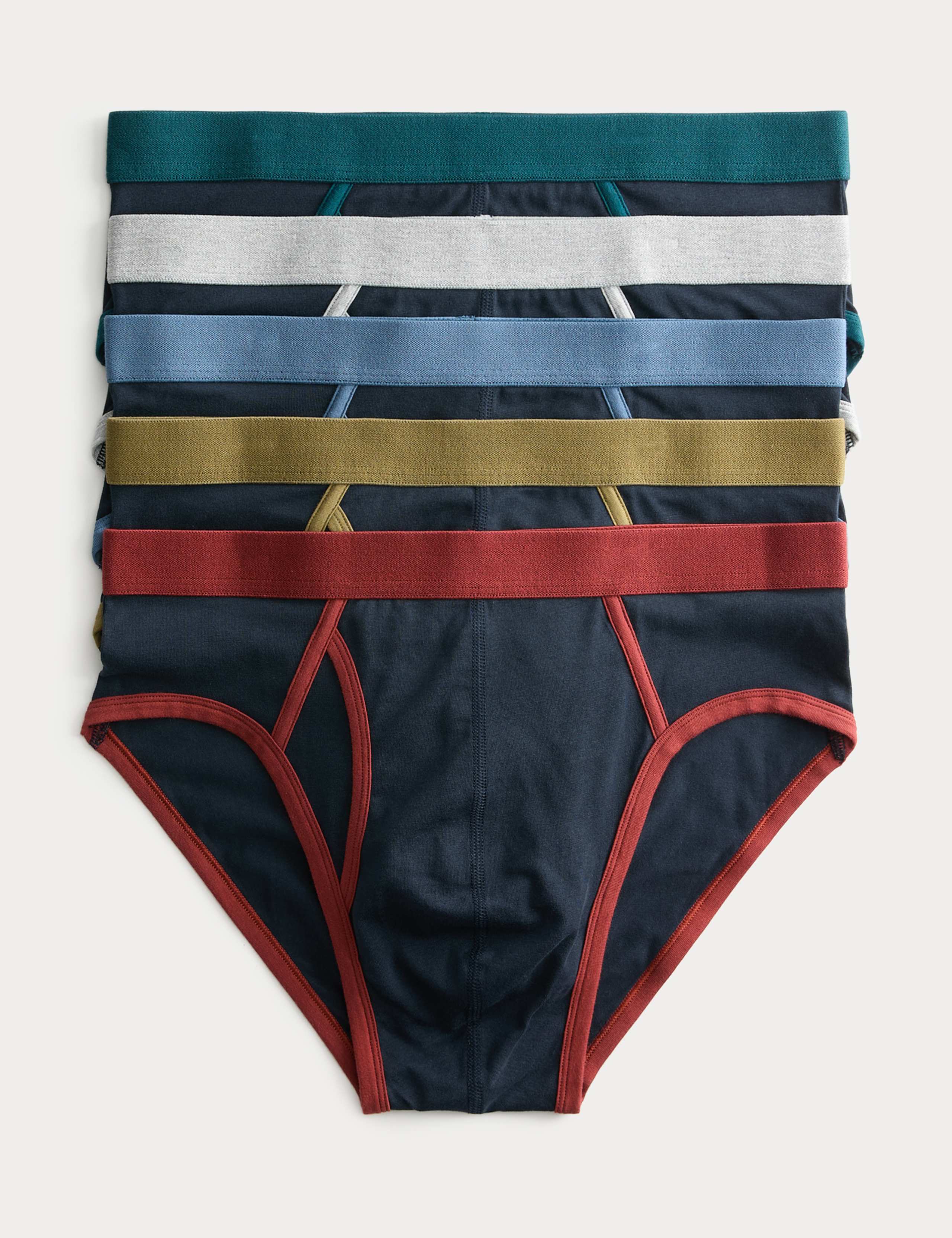 5 Pack Cotton Rich Cool & Fresh™ Briefs 1 of 2